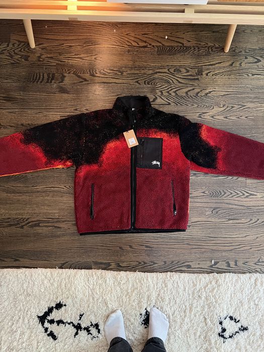 Stussy Stussy Lava Sherpa Reversible Fleece Jacket Grailed
