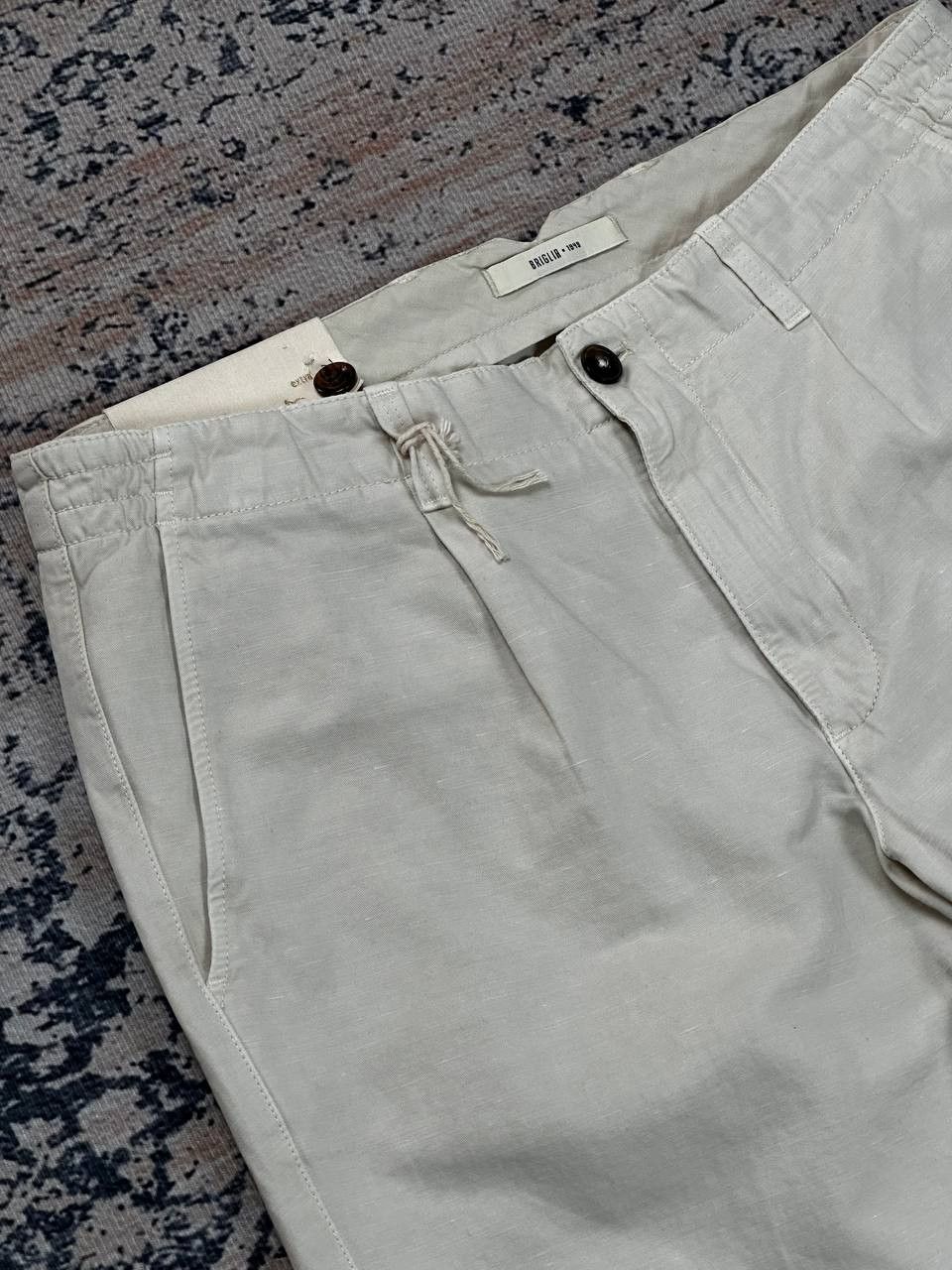 Designer Luxury Briglia 1949 Linen Chino Pants Made In Italy Size US 32 / EU 48 - 4 Thumbnail