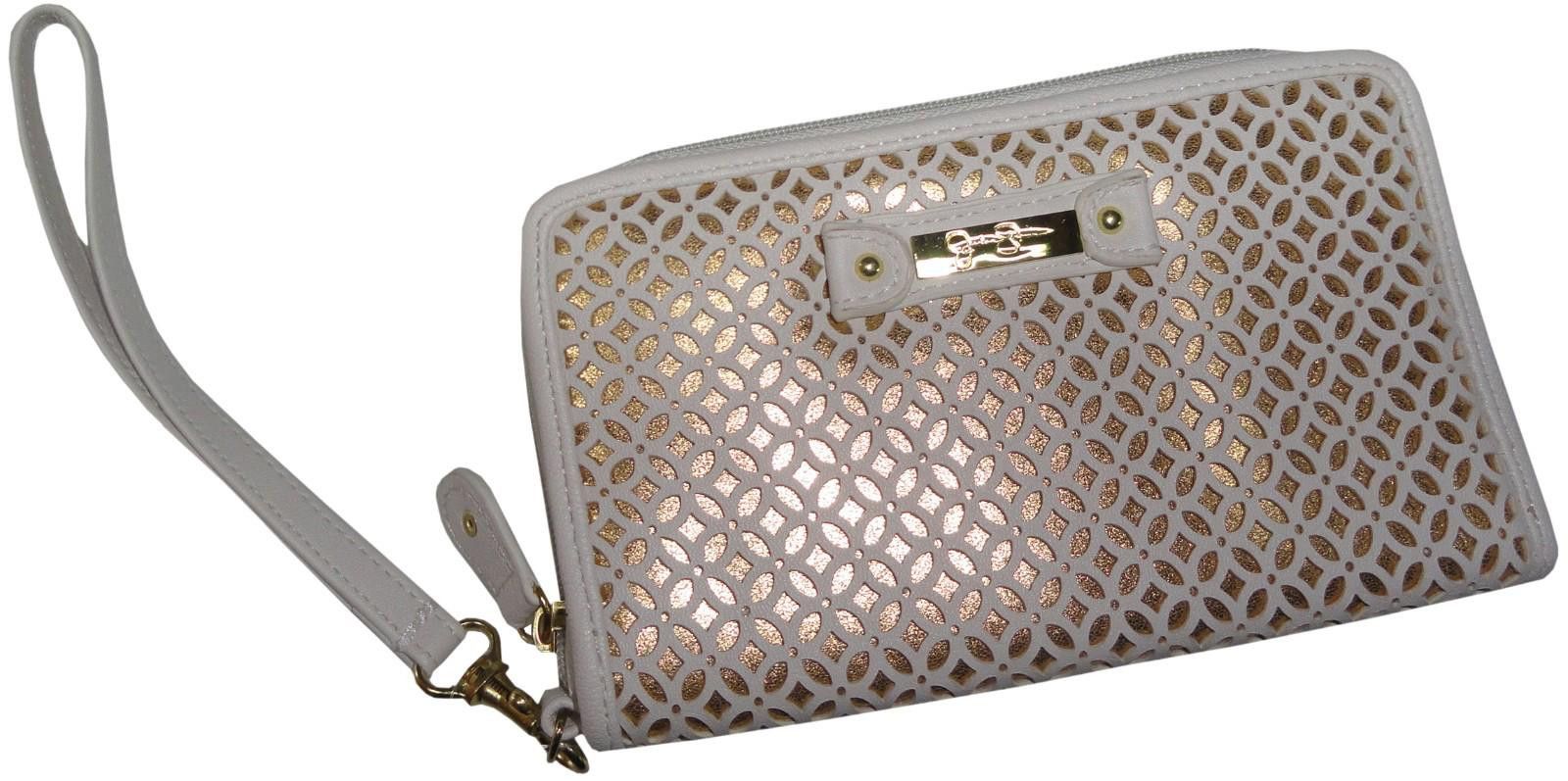 Other Jessica Simpson Lace Zip Around Wallet Vanilla / Gold NWOT Size ONE SIZE - 1 Thumbnail
