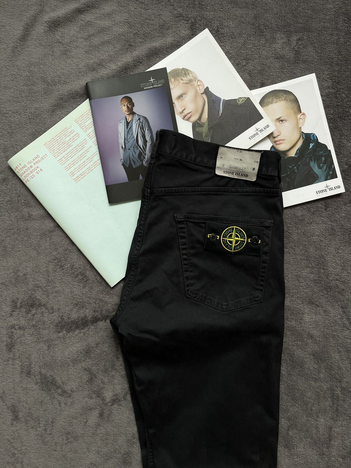 image of Stone Island W34 L34 Type:sl Jeans Pants in Black, Men's