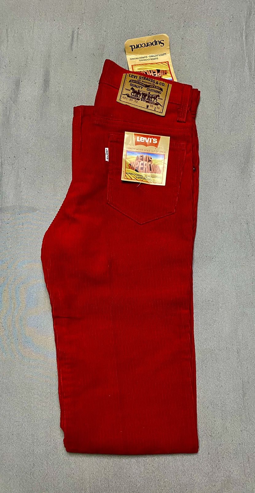 Levi's × Levi's Vintage Clothing × Vintage Women’s Jeans Levi’s 631 Velour Retro 70-s Vintage Size 28" / US 6 / IT 42 - 2 Thumbnail