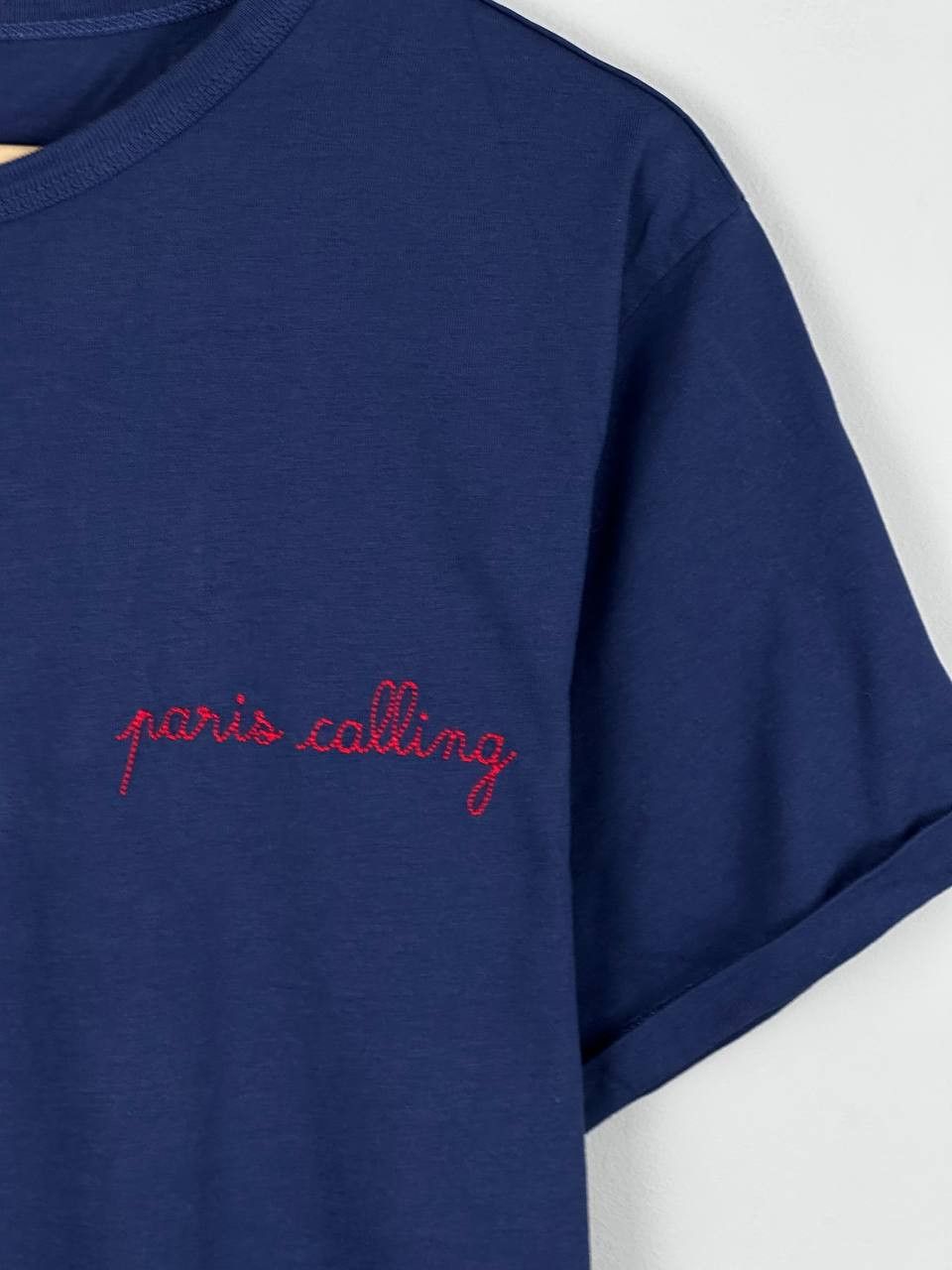 Maison Labiche Maison Labiche "Paris Calling" Embroidered t-shirt Size US L / EU 52-54 / 3 - 4 Thumbnail