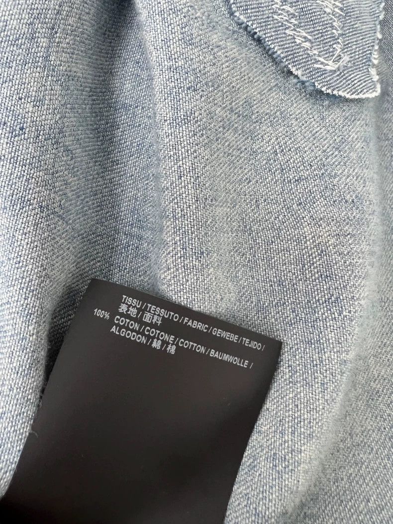Yves Saint Laurent Saint Laurent Worn washed blue cotton lace-up sweatshirt 25 Size US S / EU 44-46 / 1 - 5 Thumbnail