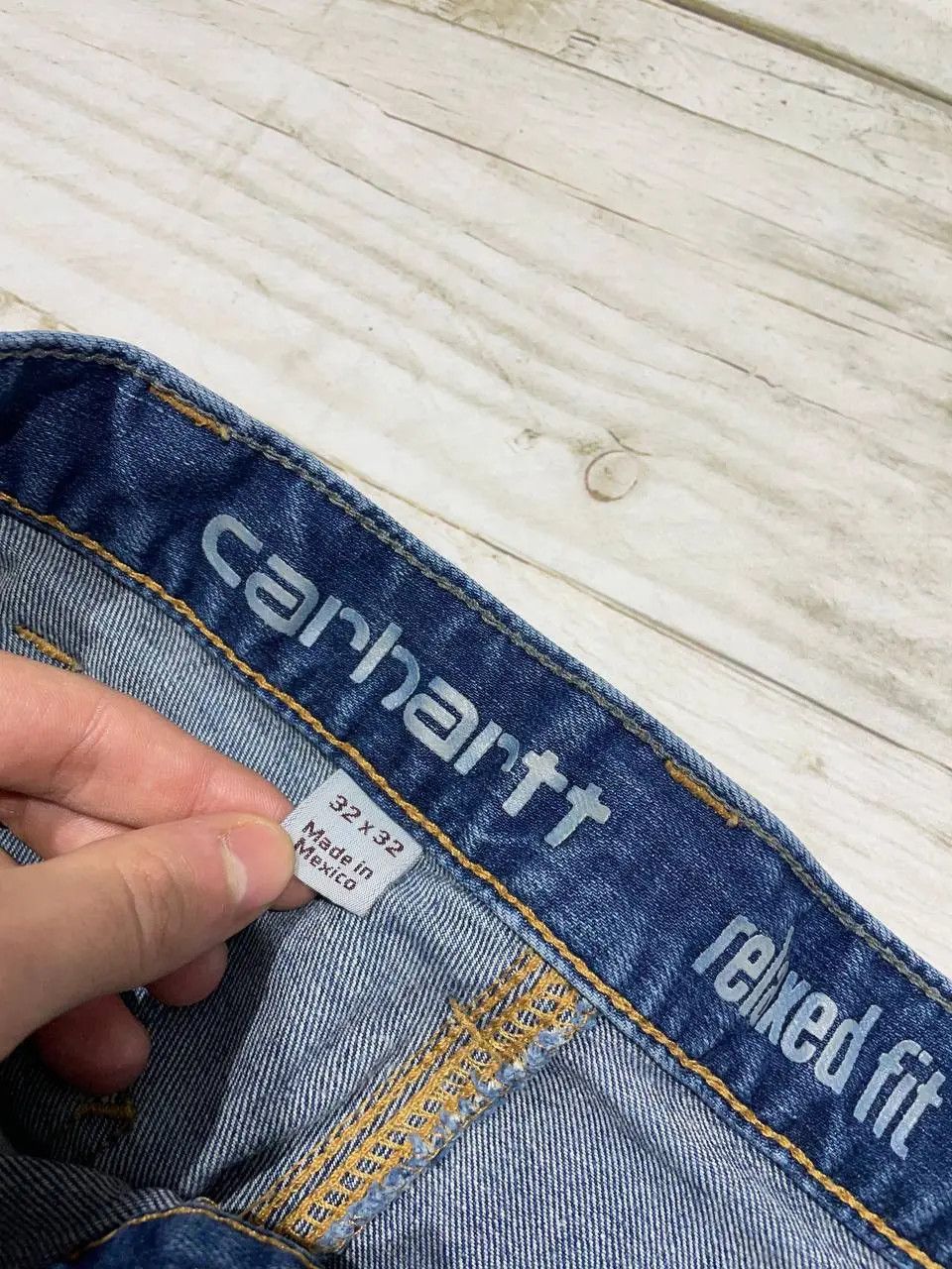 Carhartt Vintage Carhartt Carpenter Blue Denim Jeans Work Pants Size US 32 / EU 48 - 19 Thumbnail