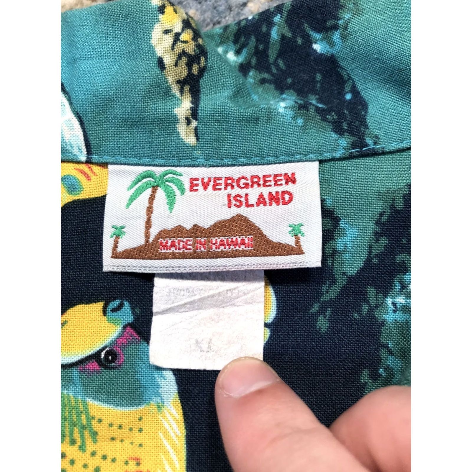 Evergreen Evergreen Island Hawaiian Shirt Mens Large Ocean Fish Coral Dolphin Tropical Size US L / EU 52-54 / 3 - 7 Thumbnail