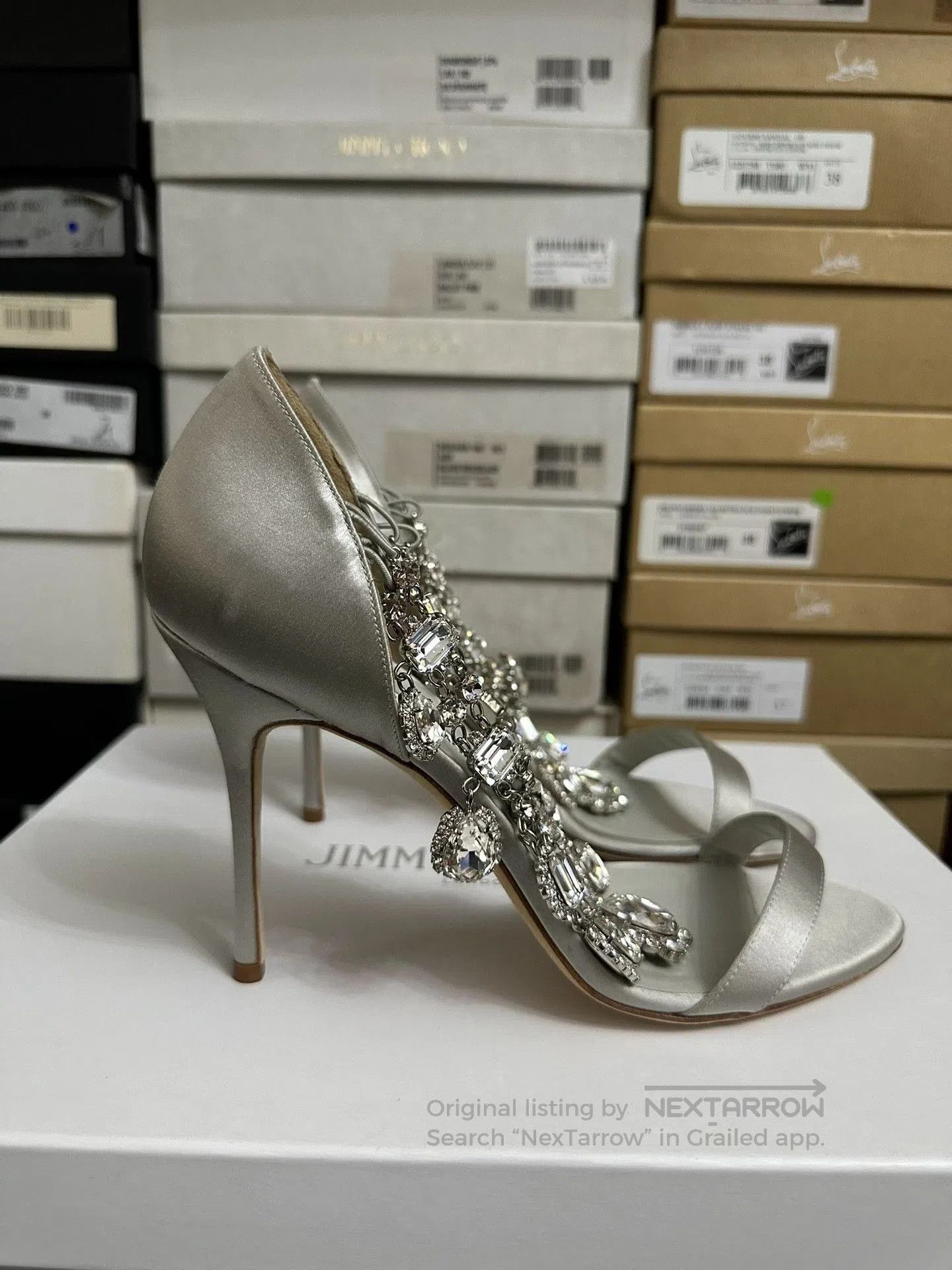 Manolo Blahnik Manolo Blahnik Crystal High Heels. Size US 8.5 / IT 38.5 - 5 Thumbnail