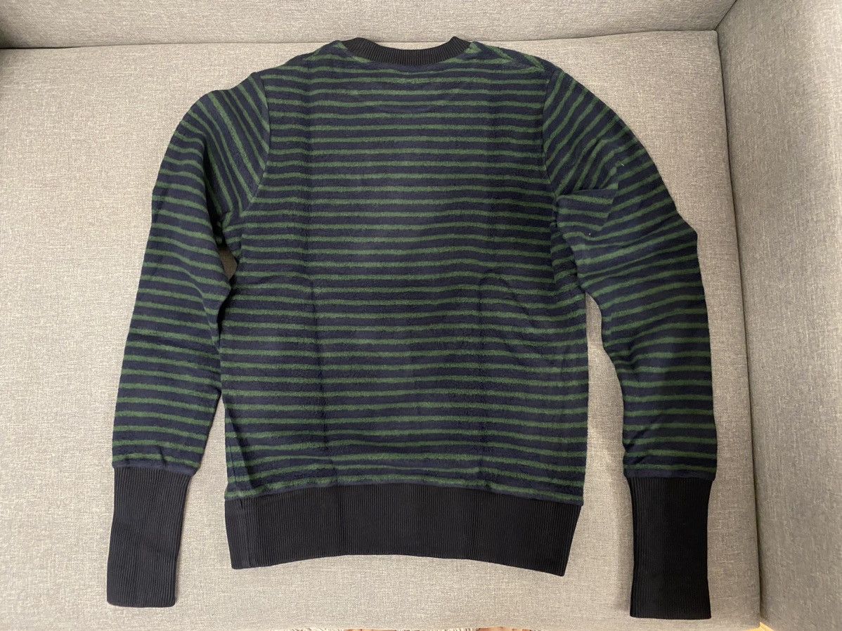 Loewe Loewe navy and green striped logo sweatshirt XS Size US XS / EU 42 / 0 - 3 Thumbnail