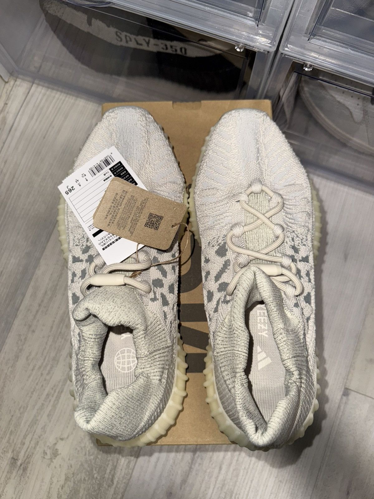Adidas × Kanye West Adidas Yeezy 350 V2 CMPCT Slate Bone Size US 8.5 / EU 41-42 - 6 Thumbnail