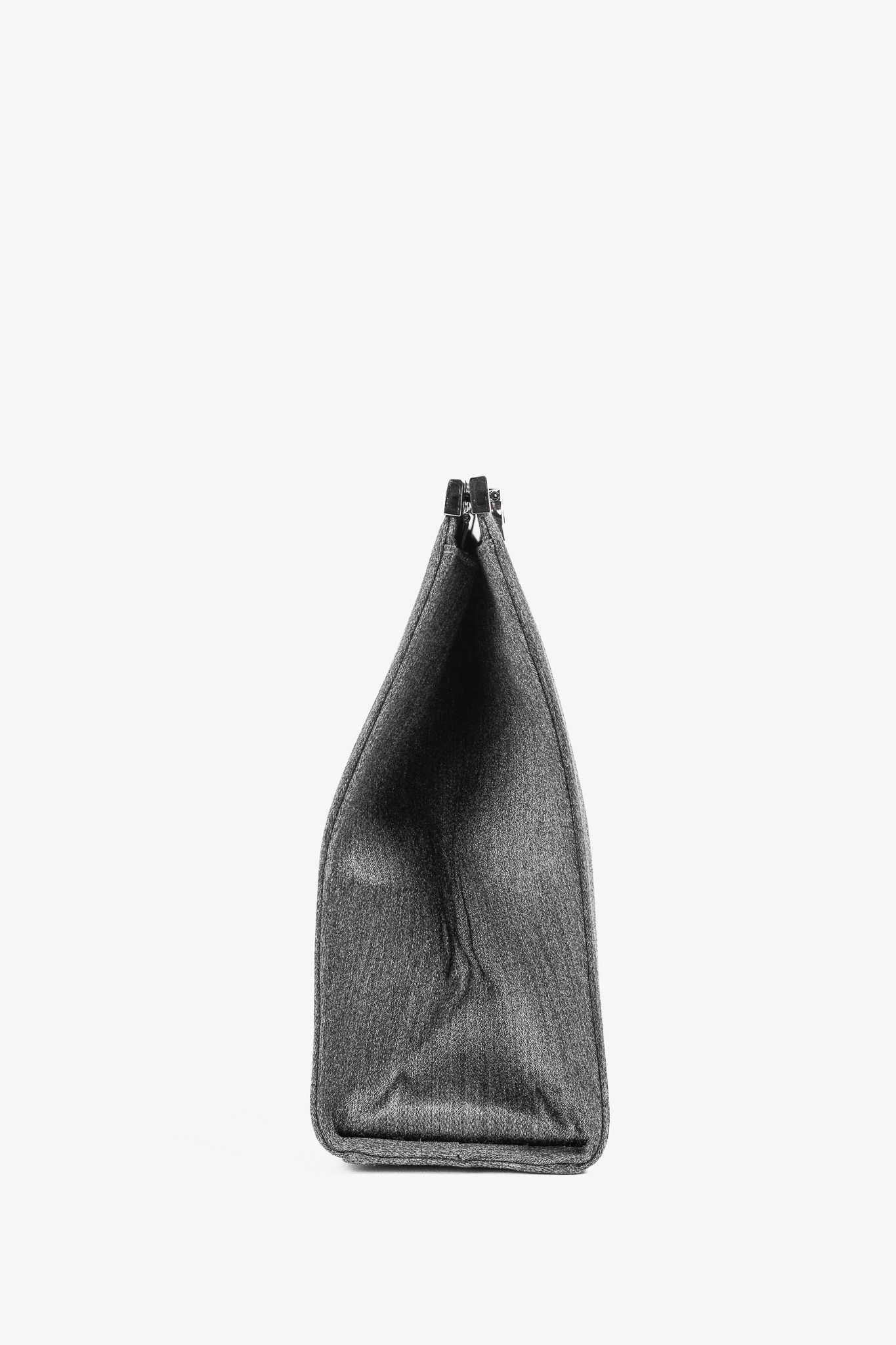Salvatore Ferragamo Salvatore Ferragamo Grey Flannel Gancini-Clasp Evening Bag Size ONE SIZE - 3 Thumbnail