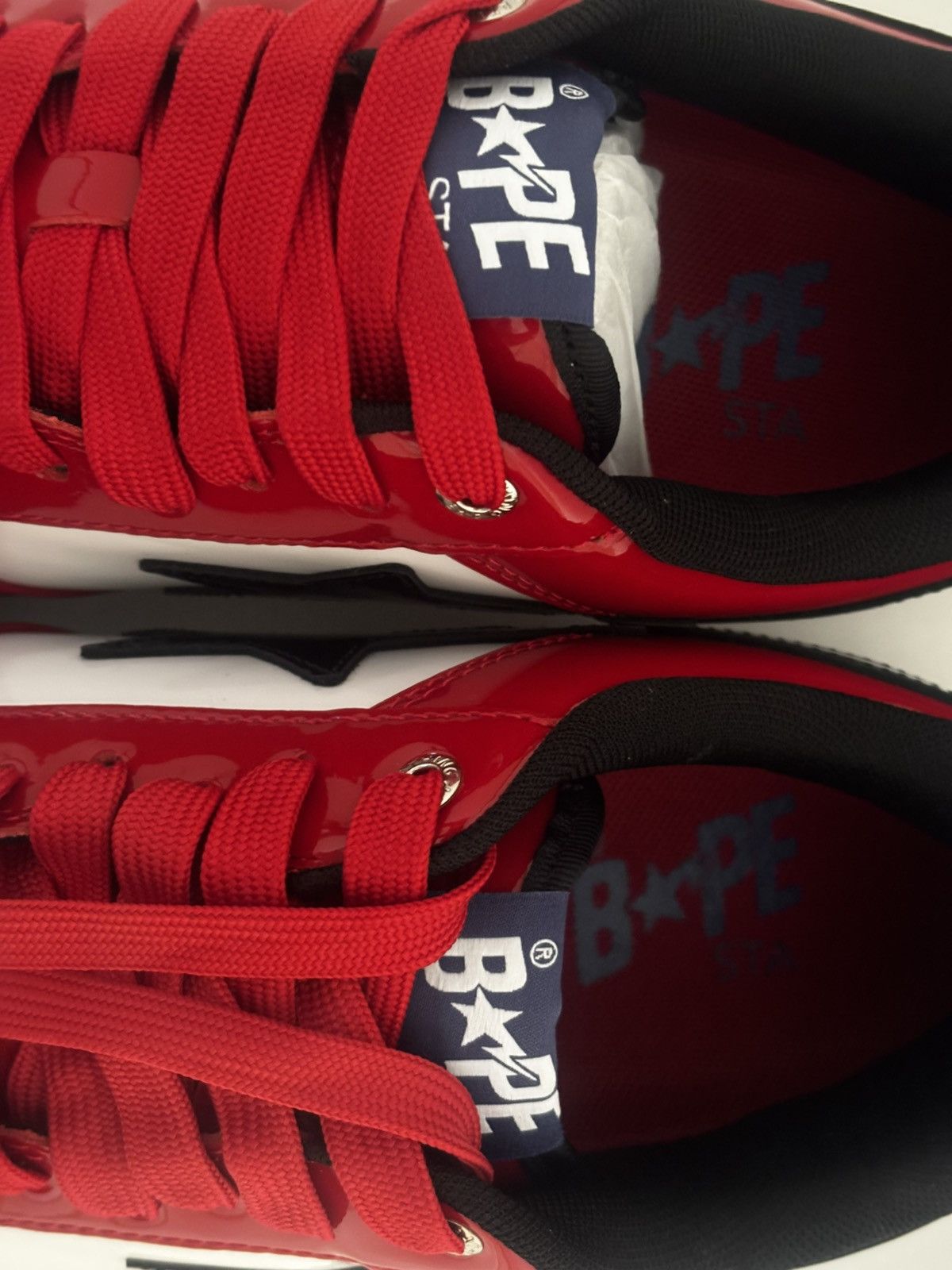 Bape Authentic ape bape bape sta #1 red US 11 new bapesta Size US 11 / EU 44 - 5 Thumbnail