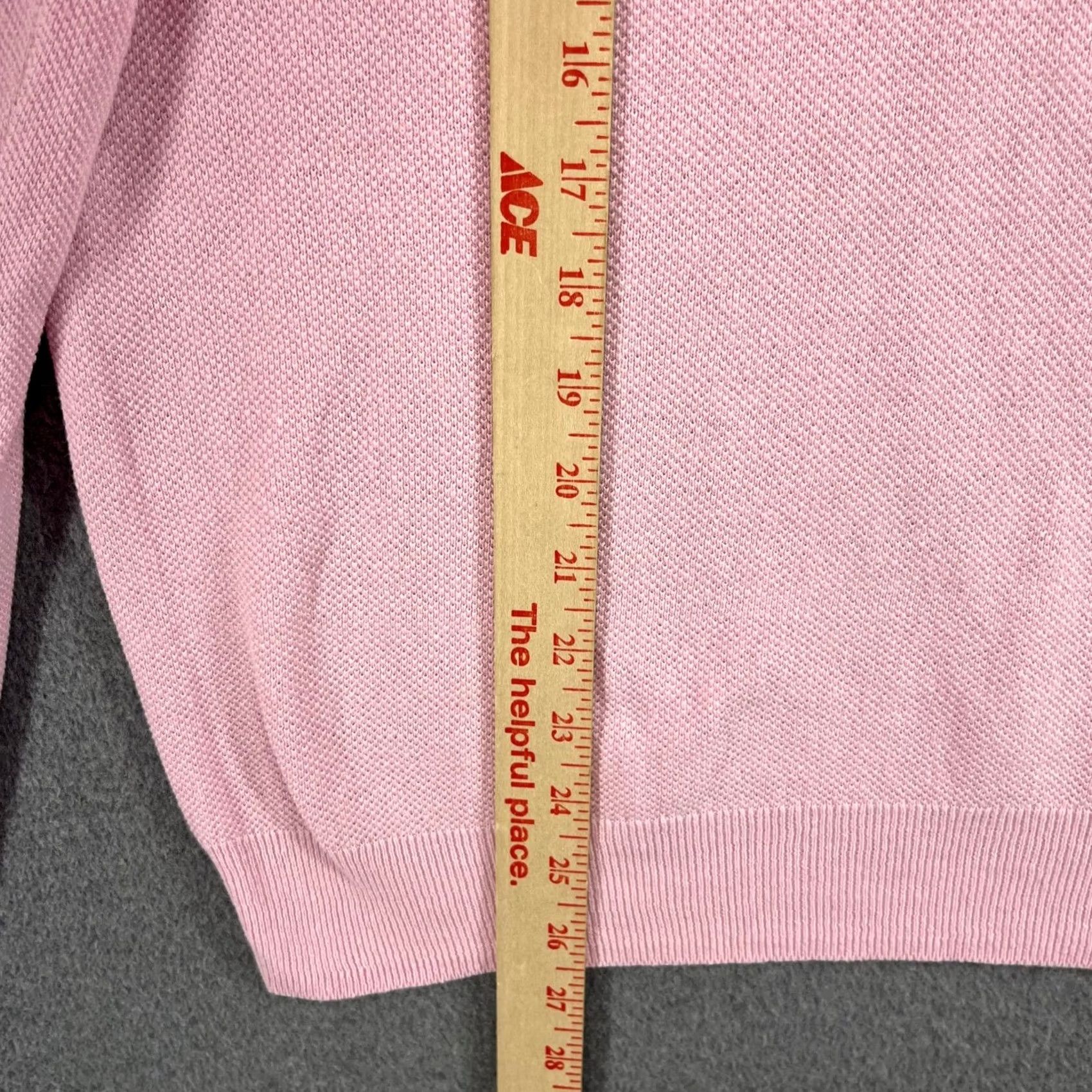 Brooks Brothers Brooks Brothers 346 Pink V Neck Sweater Knit Top Mens L Linen Cotton Preppy Golf Size US L / EU 52-54 / 3 - 7 Thumbnail