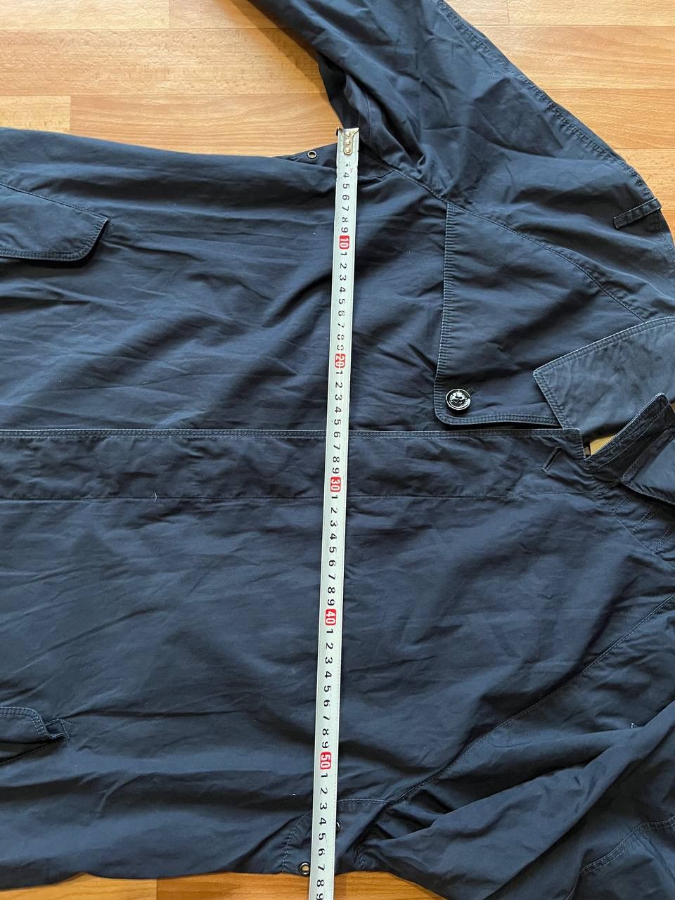 Burberry BURBERRY BRIT SOLID WMN NAVY BUTTON TRENCH COAT JACKET XL Size XL / US 12-14 / IT 48-50 - 22 Thumbnail