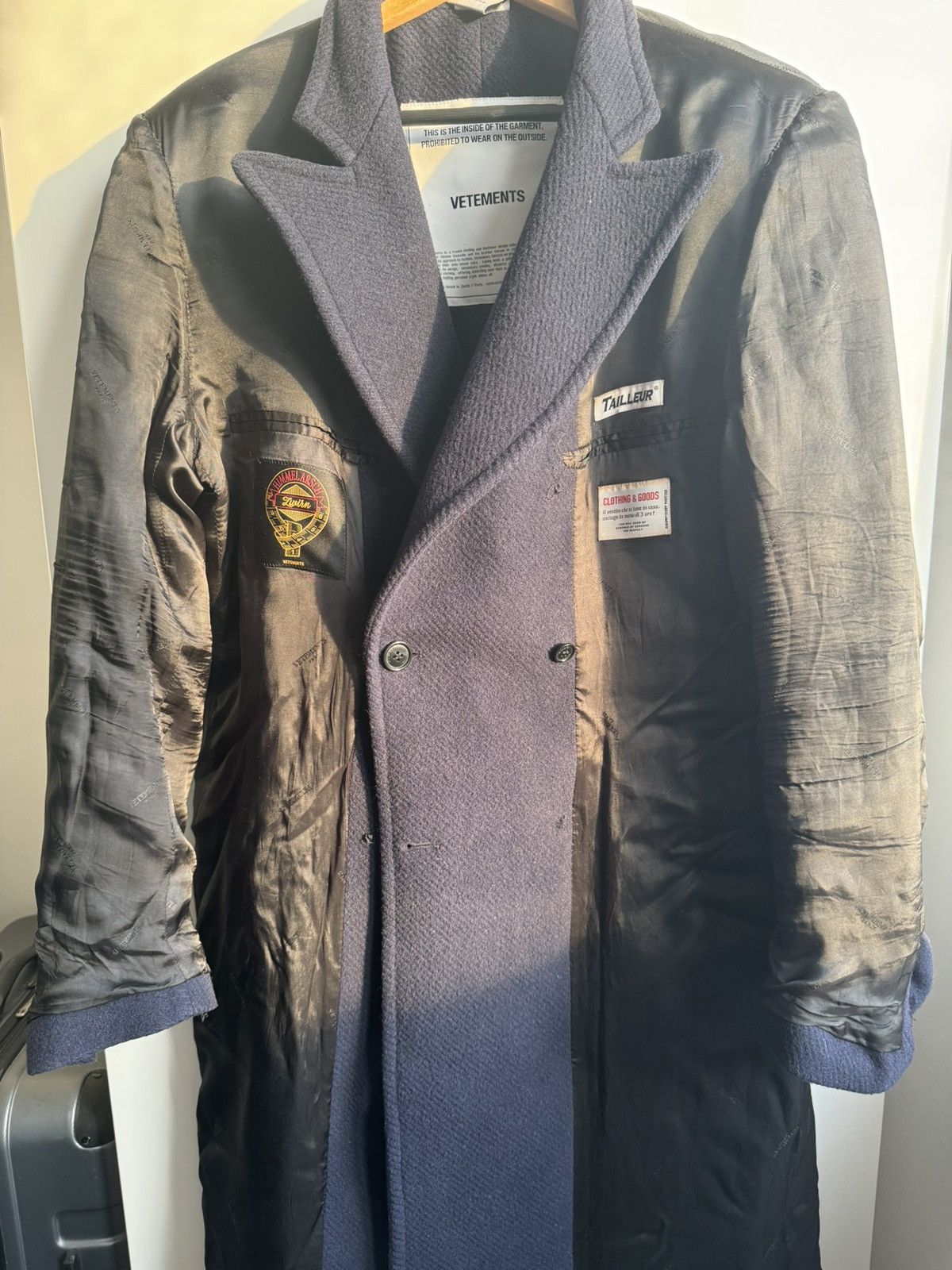 Vetements Vetements Reversible long coat Size US M / EU 48-50 / 2 - 10 Thumbnail