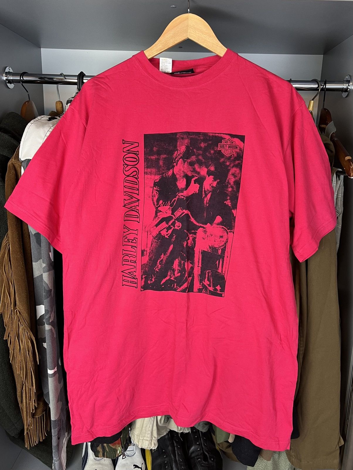 O'Neill Vintage Oneill Harley Davidson Pink Rock punk T Shirt Size US XL / EU 56 / 4 - 1 Thumbnail