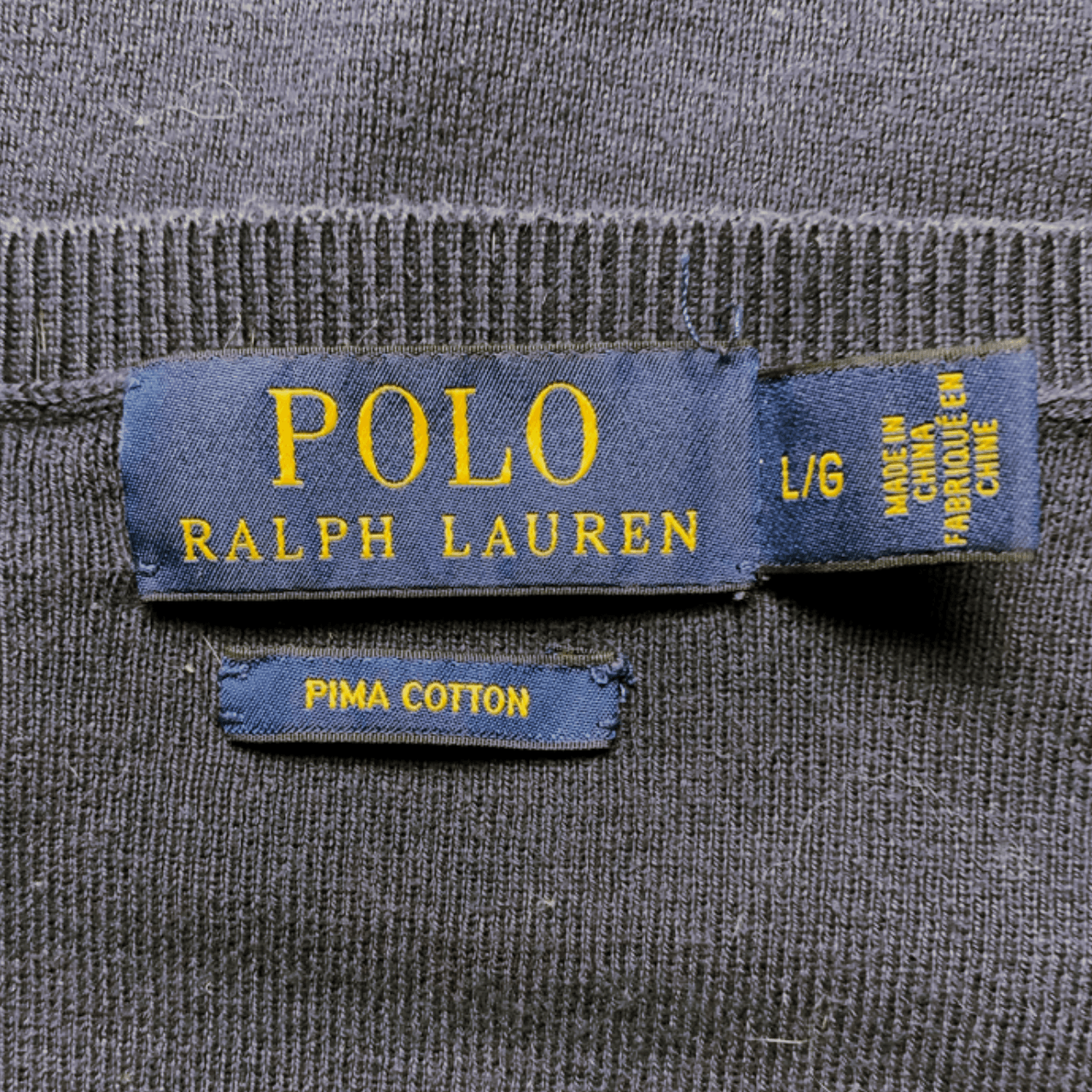 Loro Piana × Polo Ralph Lauren × Ralph Lauren Polo Ralph Lauren Vintage V-Neck Sweater 100% Pima Cotton Size US L / EU 52-54 / 3 - 3 Thumbnail