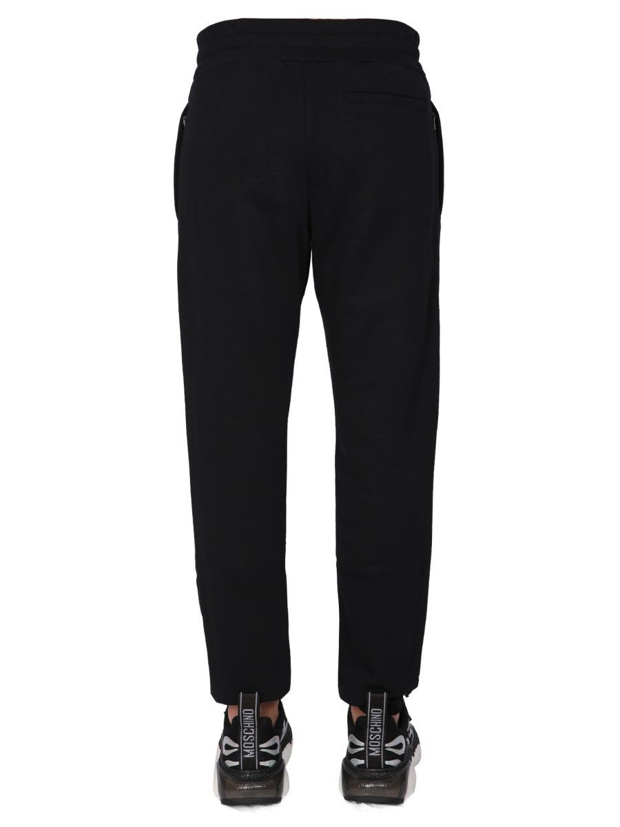 Moschino o1y0225 Logo Jogger & Sweatpant in Black Size US 38 / EU 54 - 3 Thumbnail