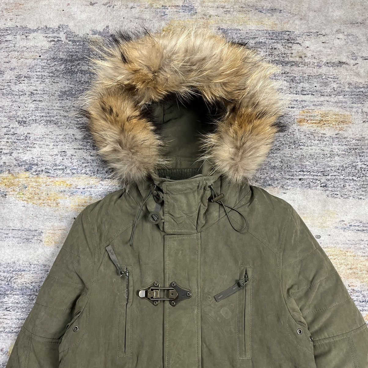 If Six Was Nine Sly military raccoon fur jacket vkei style Size US S / EU 44-46 / 1 - 3 Thumbnail