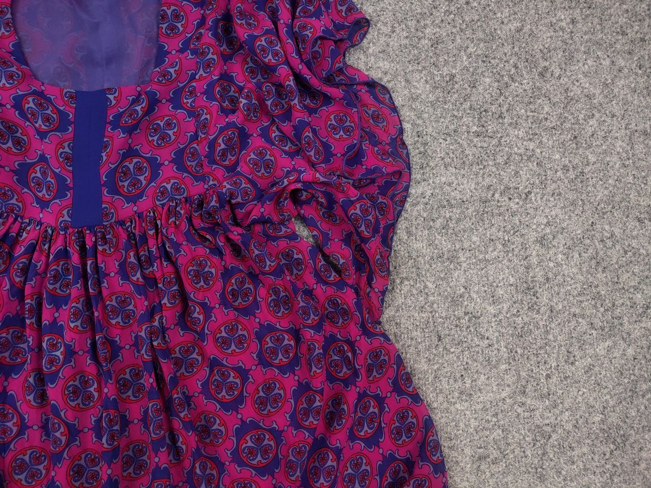 Anna Sui Anna Sui Design Mixed Art Silk Dress dolman sleeve Tunik Size M / US 6-8 / IT 42-44 - 6 Thumbnail