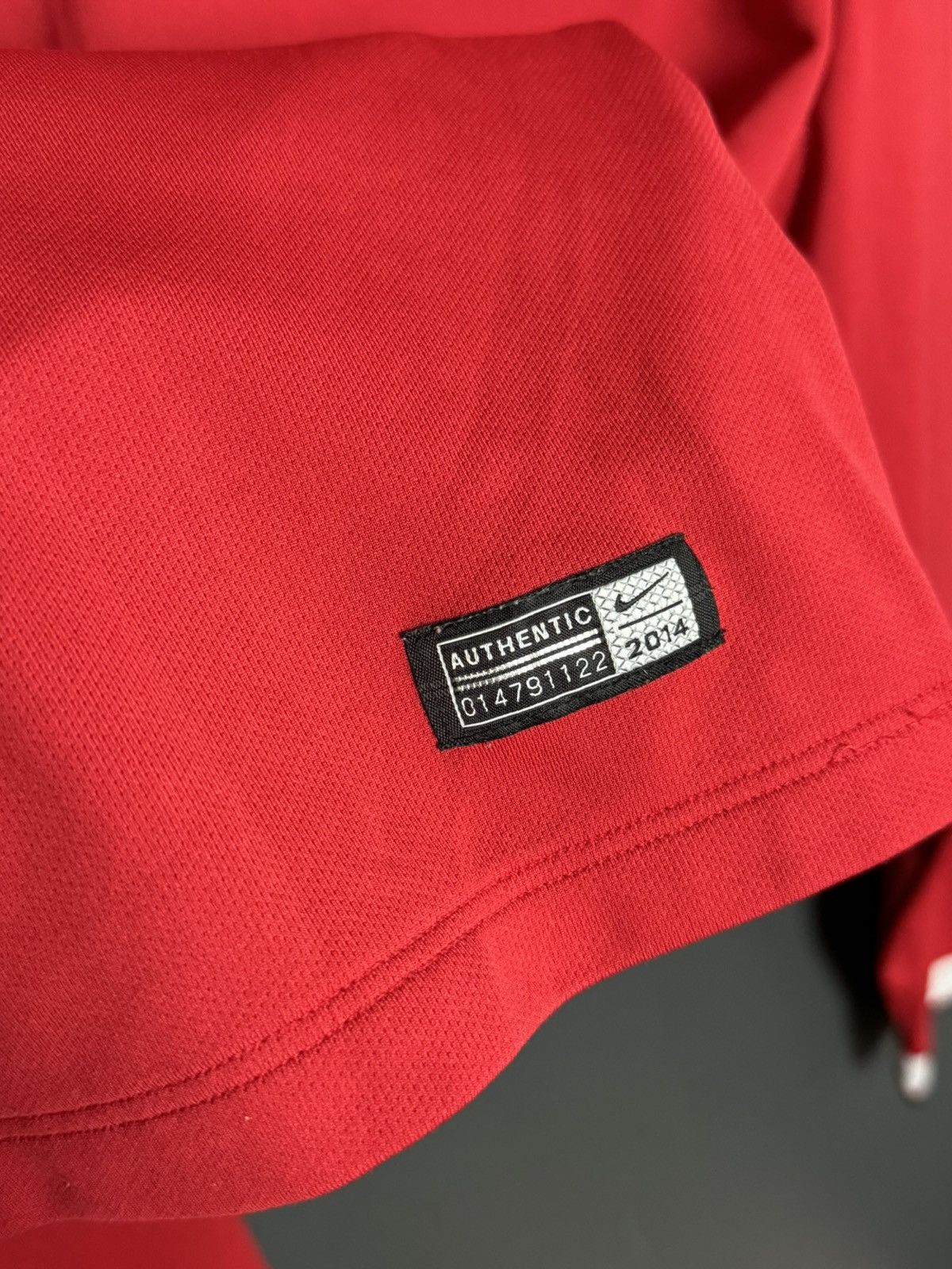 Nike Manchester United 14/15 Home Football Long Sleeve Jersey Size US XL / EU 56 / 4 - 6 Thumbnail