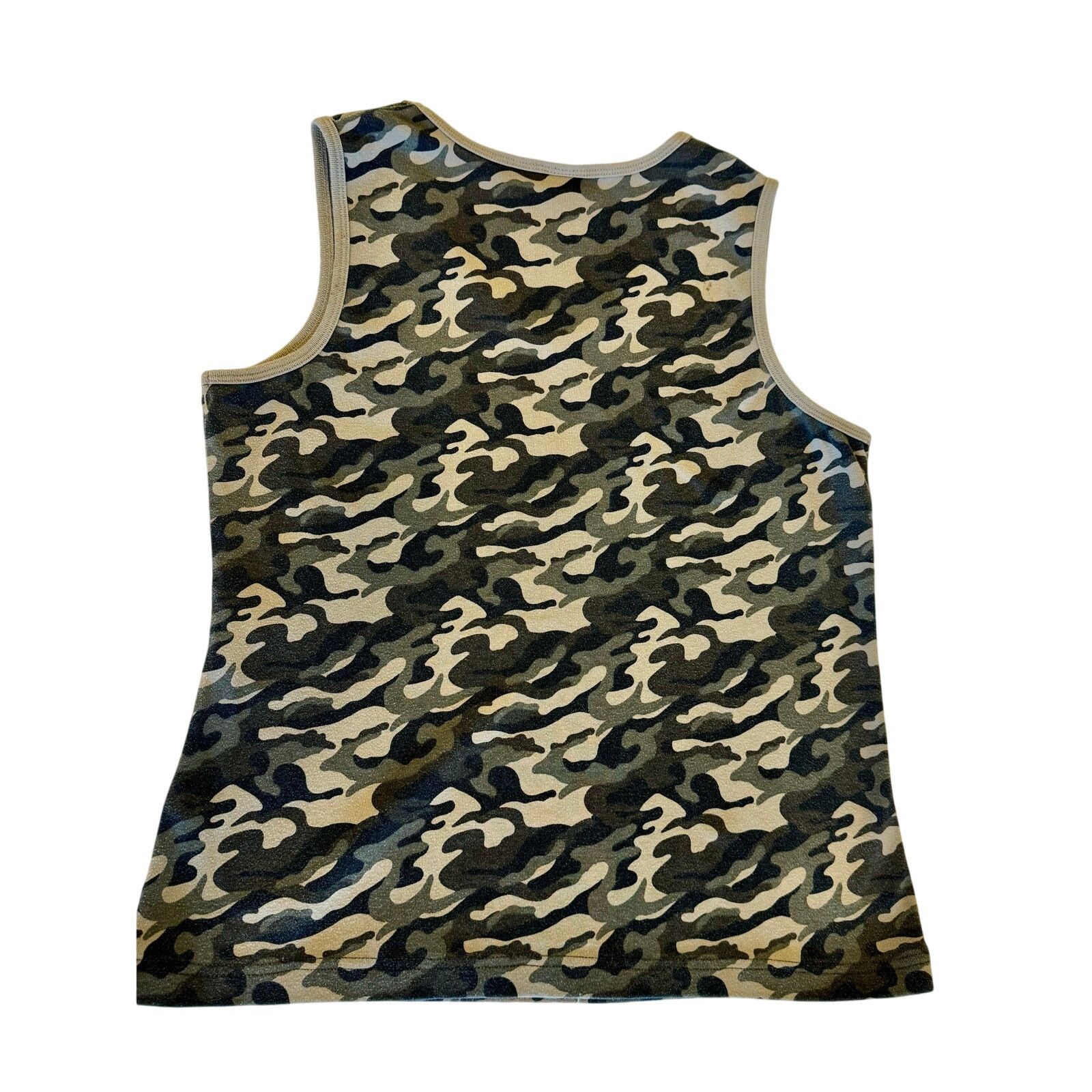 Other Cato Camo Sleeveless Top with Gold Sequins | Size 18/20 Size XL / US 12-14 / IT 48-50 - 4 Thumbnail