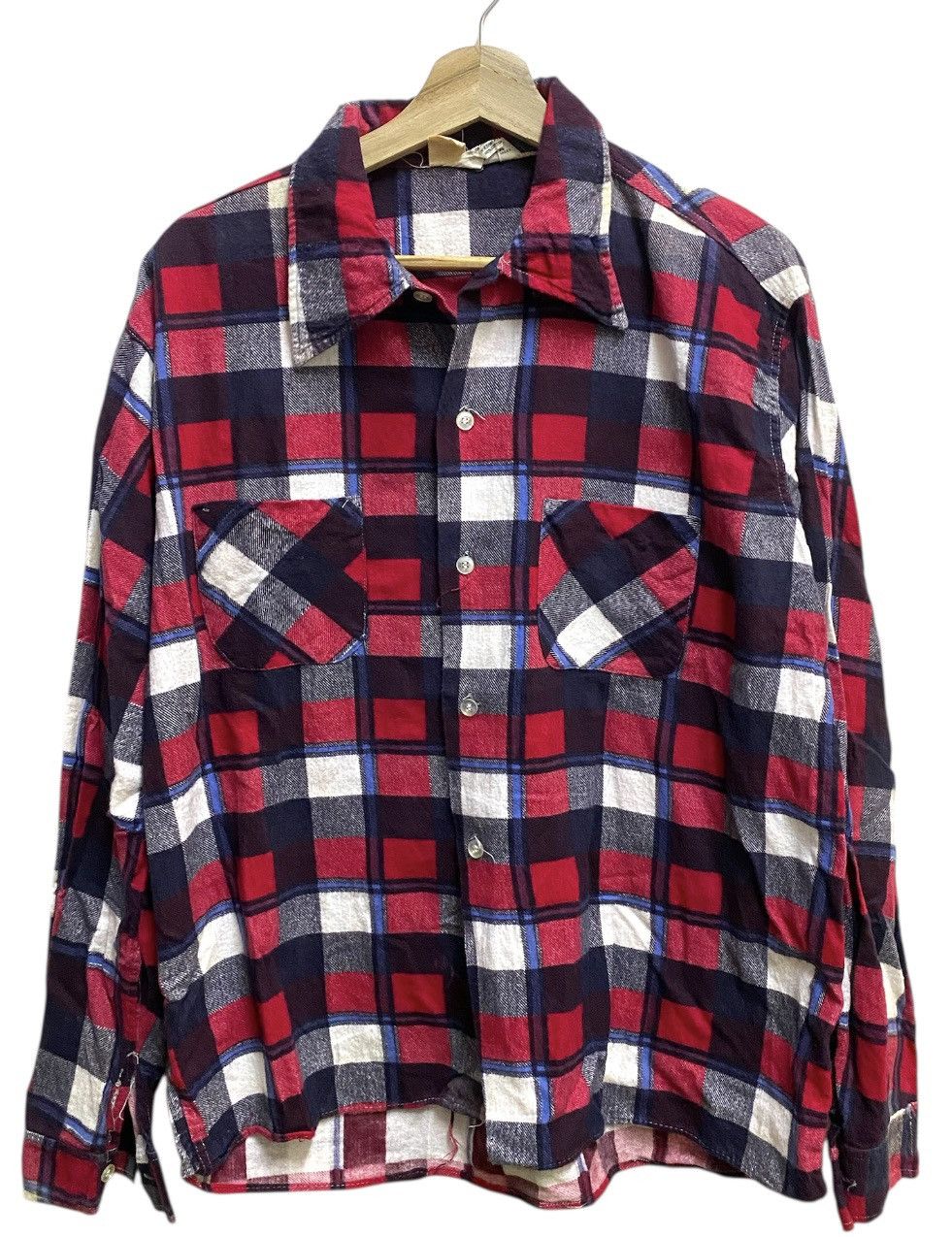 Flannel Sussex Flannel Shirt Cotton Red Colour Size US L / EU 52-54 / 3 - 1 Thumbnail