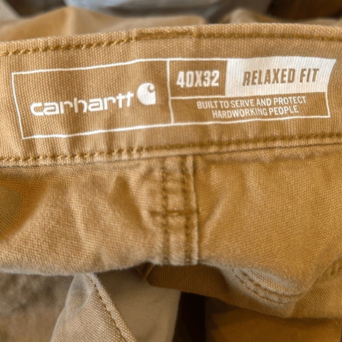 Carhartt VINTAGE Carhartt Mens Relaxed Fit Rugged Flex Work Pants BN2517-M size 40x32 Tan Carpente­r? Size US 40 / EU 56 - 7 Thumbnail