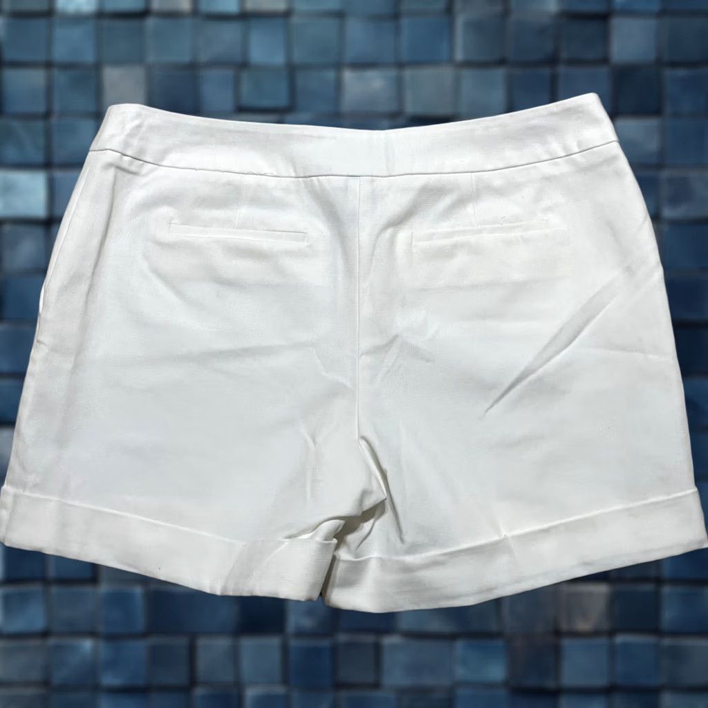 Apt. 9 Apt. 9 Womens Shorts White Chino Pockets Inseam 4" Torie Mid Rise Size 12 Mid Rise White Short Woman Size 34" / US 12 / IT 48 - 1 Thumbnail