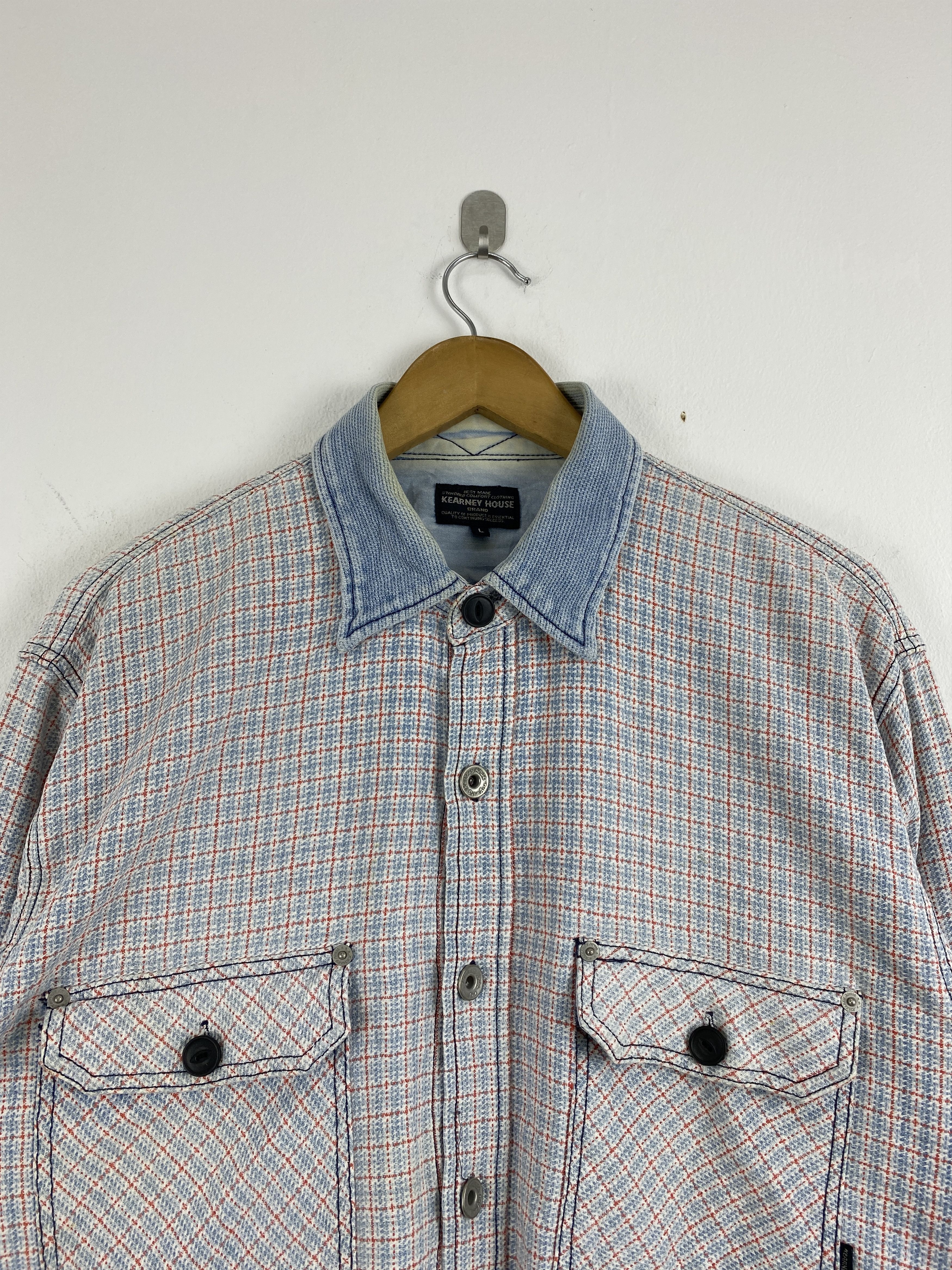 Flannel Vintage Kearney House Nice Design Button Ups Jacket JA0109 Size US L / EU 52-54 / 3 - 2 Thumbnail