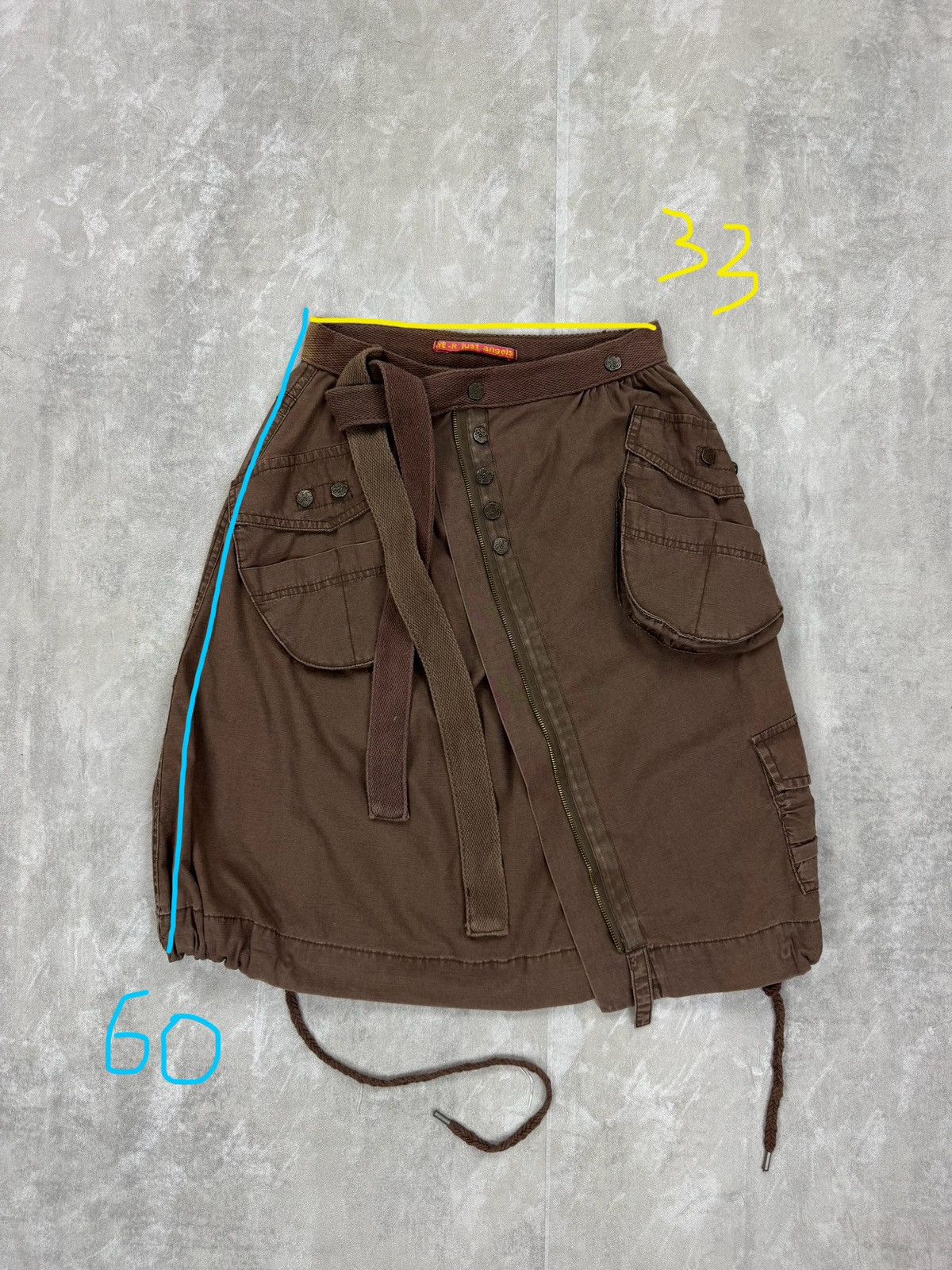 Other Y2K rare we r just angels wrap cargo pocket midi skirt Size 27" / US 4 / IT 40 - 7 Thumbnail