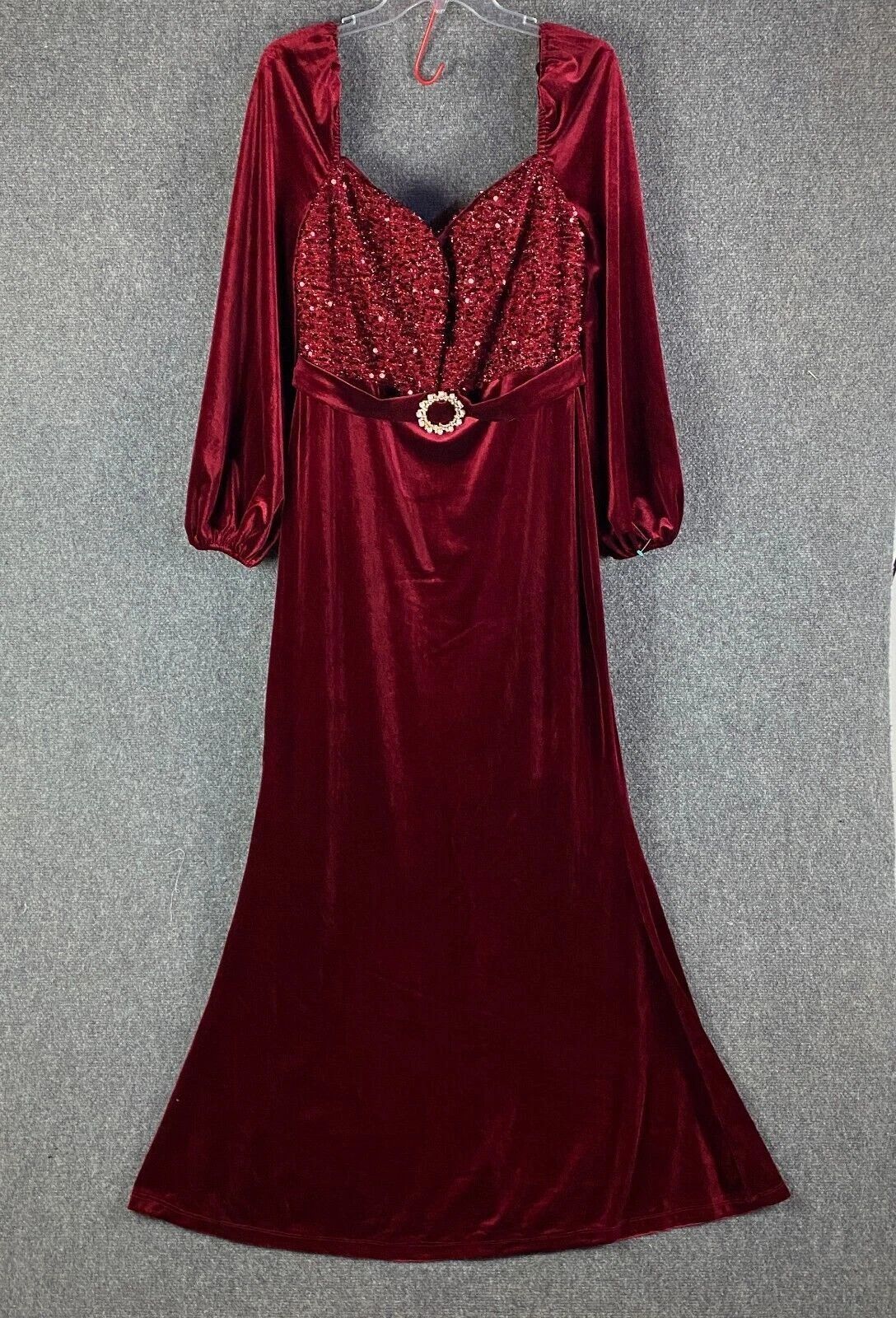 Other Miss Ord Dress Women's 1XL Formal Red Polyester Blend Size ONE SIZE - 1 Thumbnail