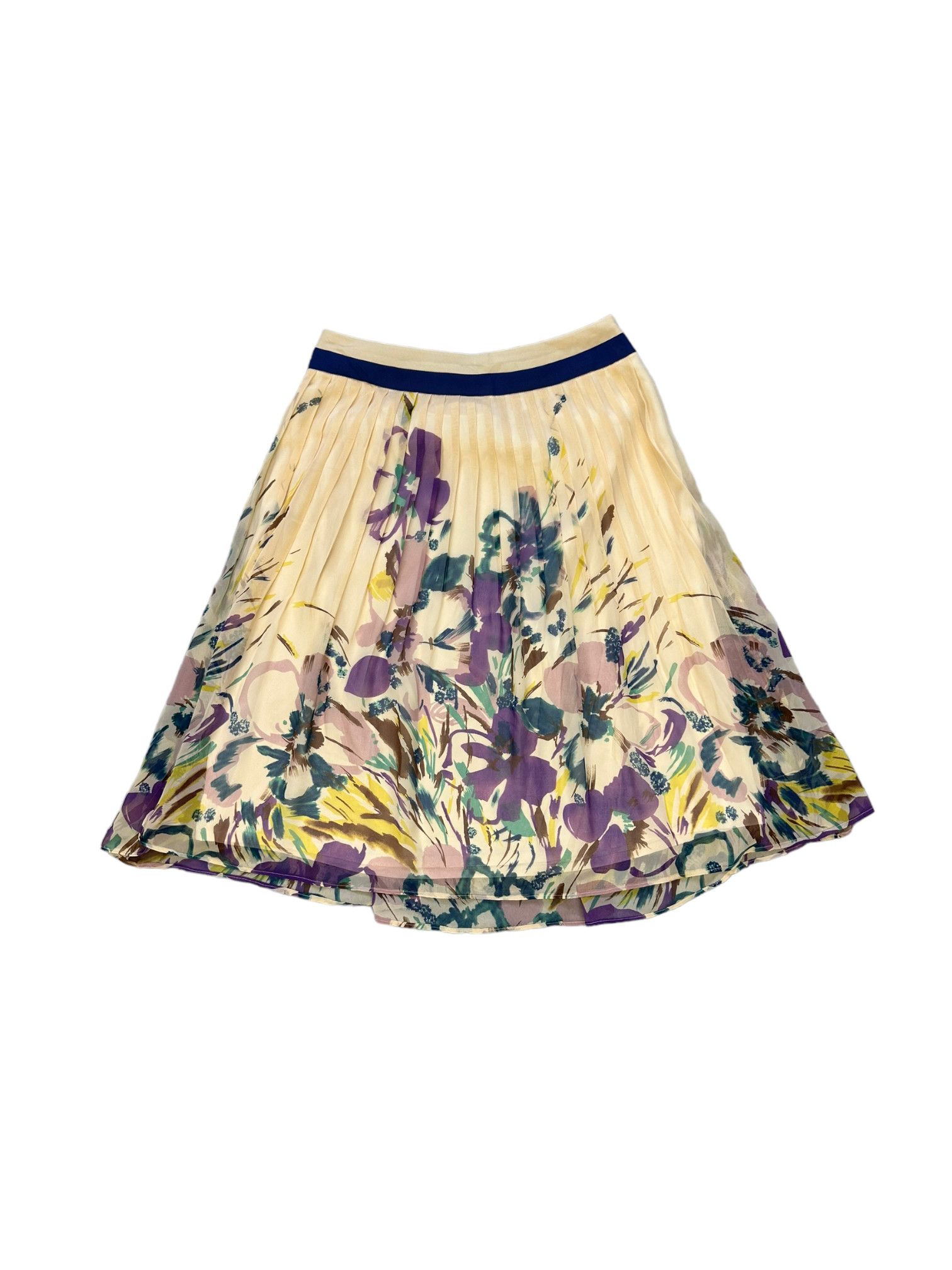 Japanese Brand KATHARINE ROSS FLOWER PRINT MINI SKIRT #7913-189 Size 27" / US 4 / IT 40 - 6 Thumbnail