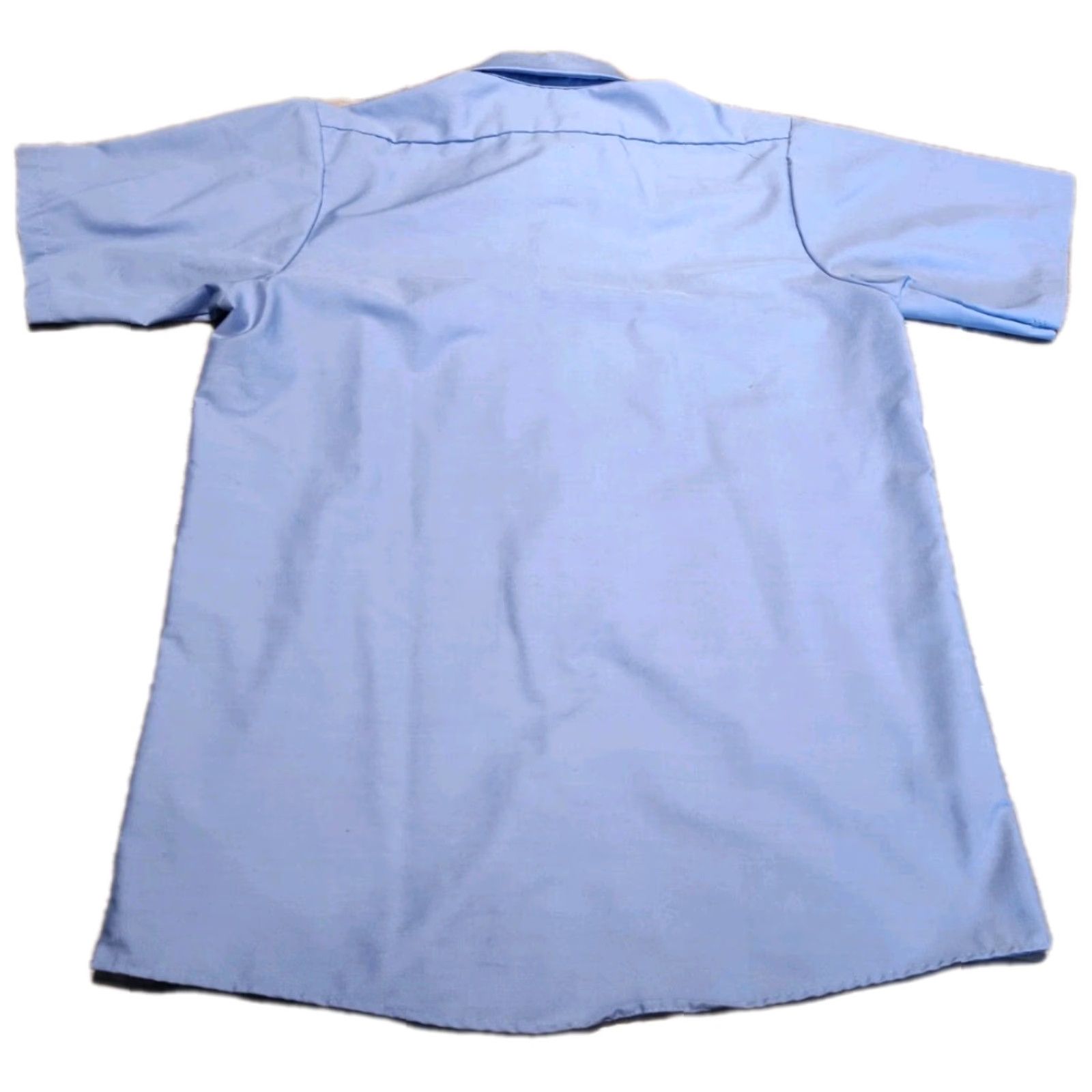 Red Kap Vintage Yes Red Kap SP24LB7 Men’s Shirt Blue Work Shirt Short Sleeve Button-Up Made In USA EUC M Size US M / EU 48-50 / 2 - 2 Thumbnail