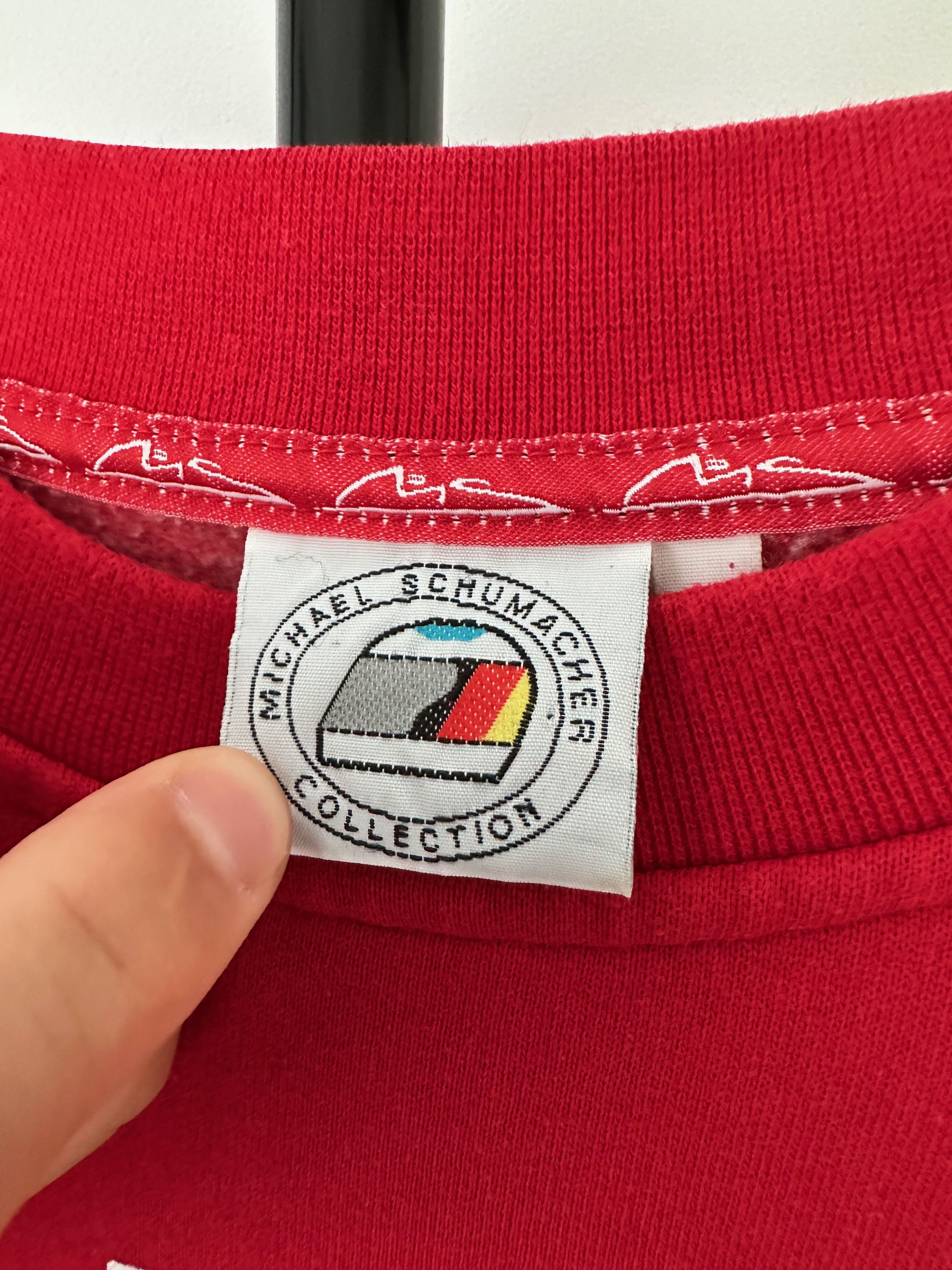 Ferrari 1995 Michael Schumacher Ferrari F1 Formula 1 Racing Uno Size US L / EU 52-54 / 3 - 8 Thumbnail