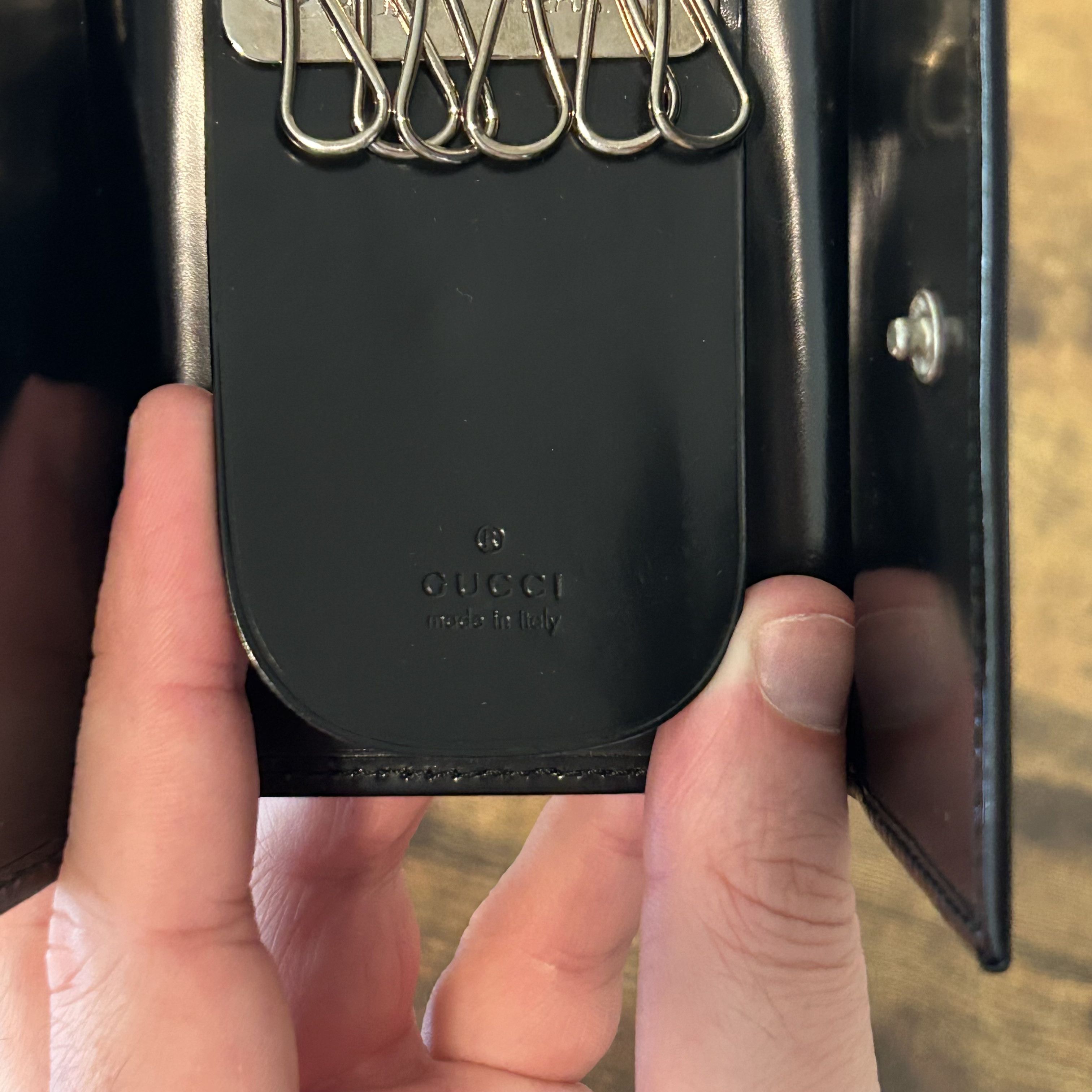 Gucci Gucci Key Holder Wallet - G logo patent leather Size ONE SIZE - 4 Thumbnail