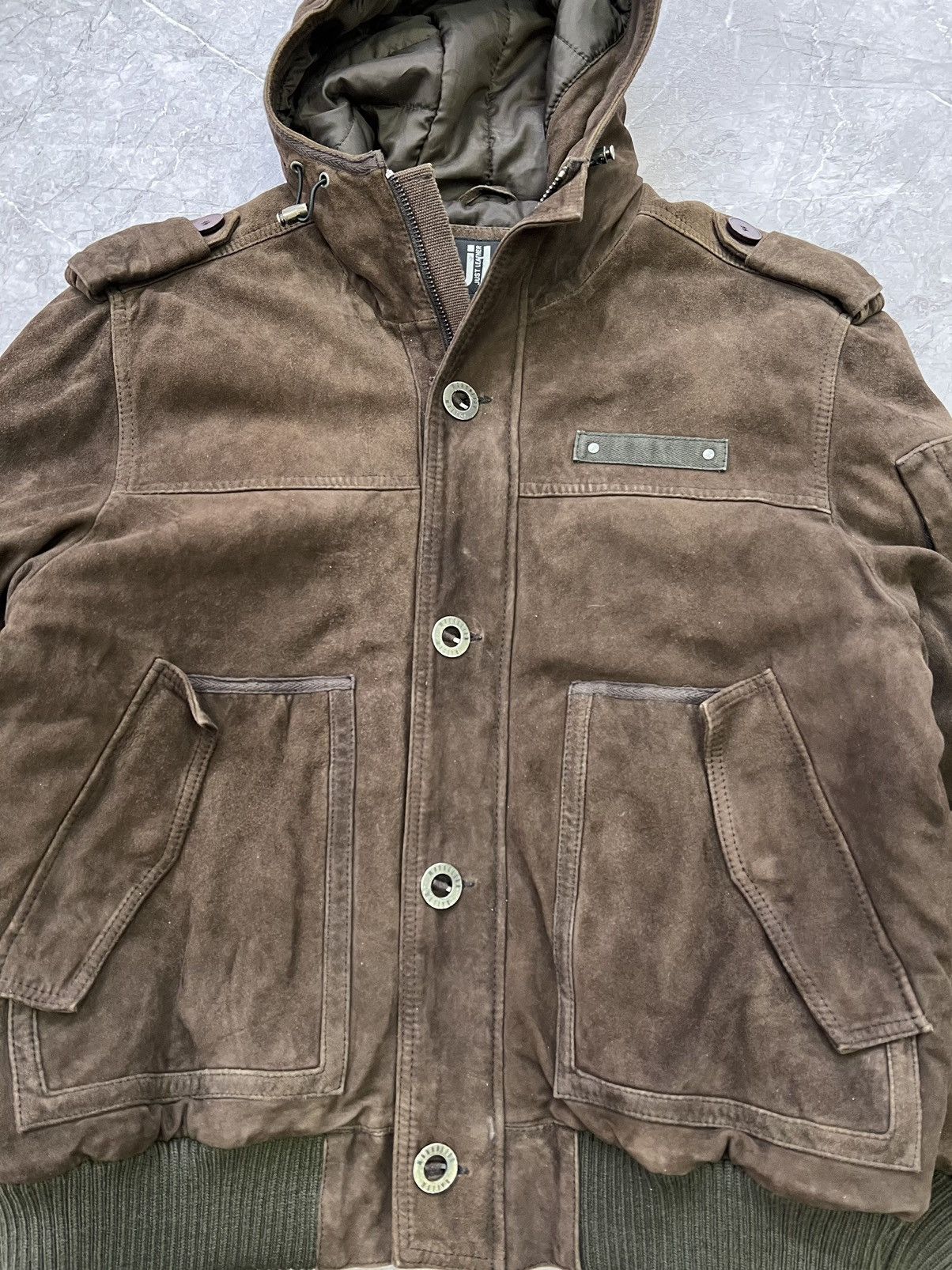 If Six Was Nine × Japanese Brand × Le Grande Bleu (L.G.B.) Avant Garde If Six Was Nine Style SUEDE HOOD JACket Size US L / EU 52-54 / 3 - 4 Thumbnail
