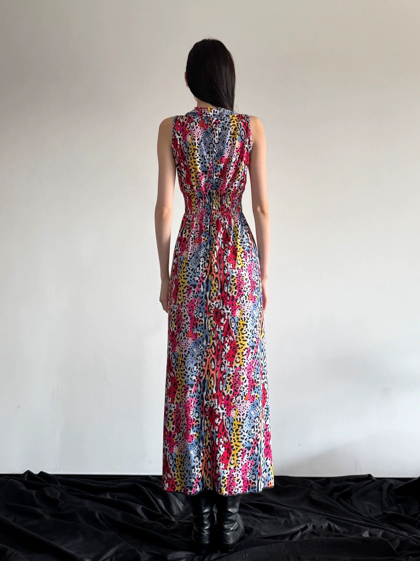 Other French Brand Leopard Print Dress 86B/64W/137L Size L / US 10 / IT 46 - 5 Thumbnail