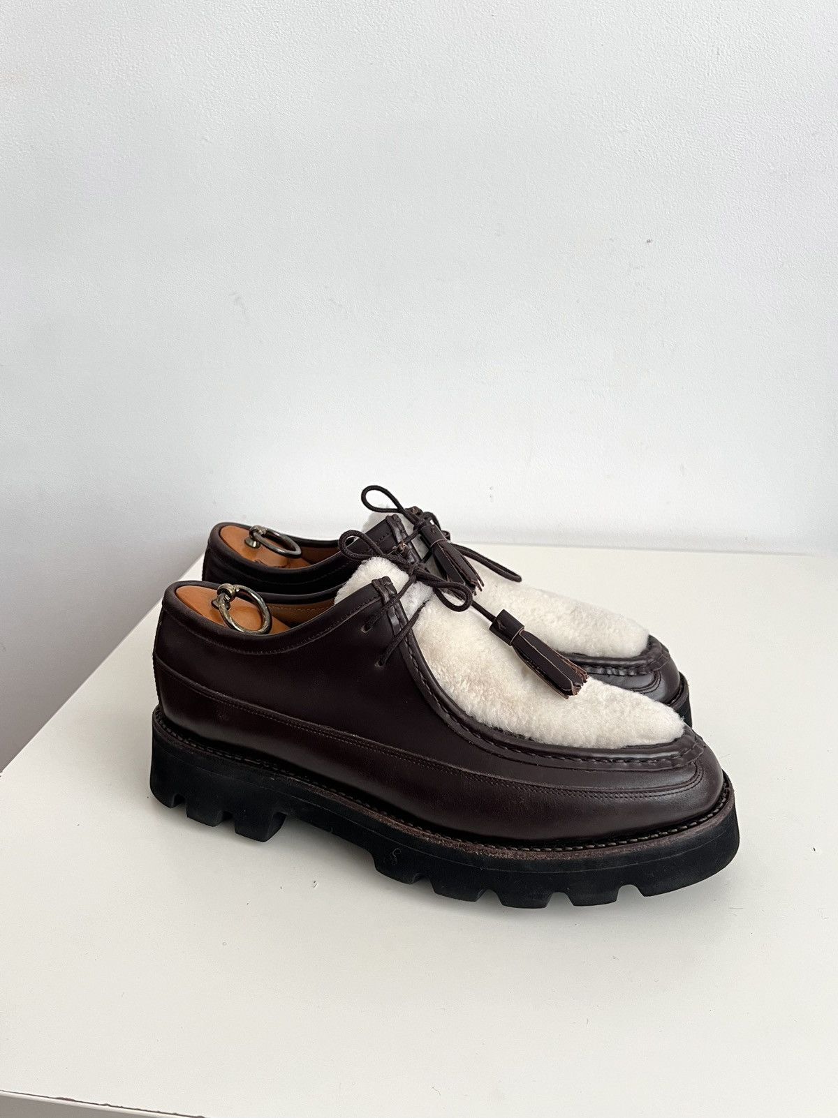 Grenson Bennet Shearling Lug Moc Brown Paraboot Michael