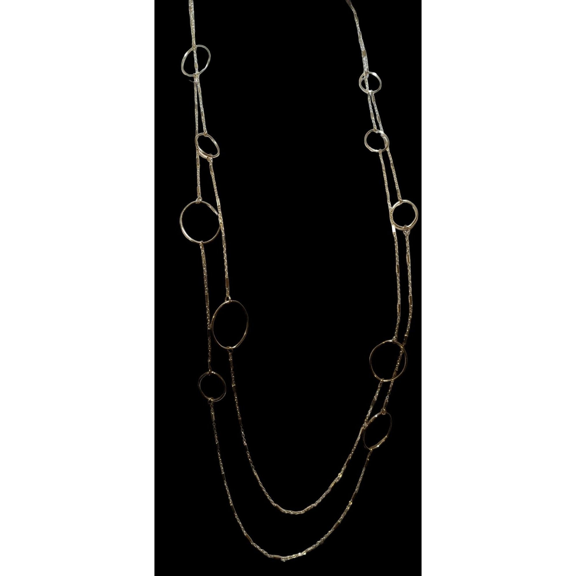 Other Multilayer Gold Chain Open Loop Necklace Size ONE SIZE - 7 Thumbnail