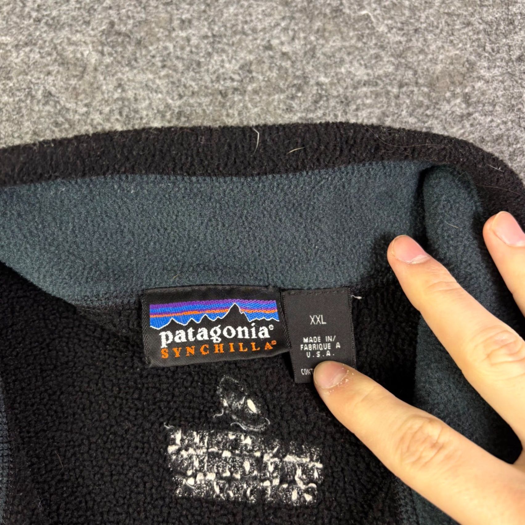 Patagonia VINTAGE Patagonia Synchilla Vest Mens XXL Black Full Zip 90s Retro Outdoor Size US XXL / EU 58 / 5 - 5 Thumbnail