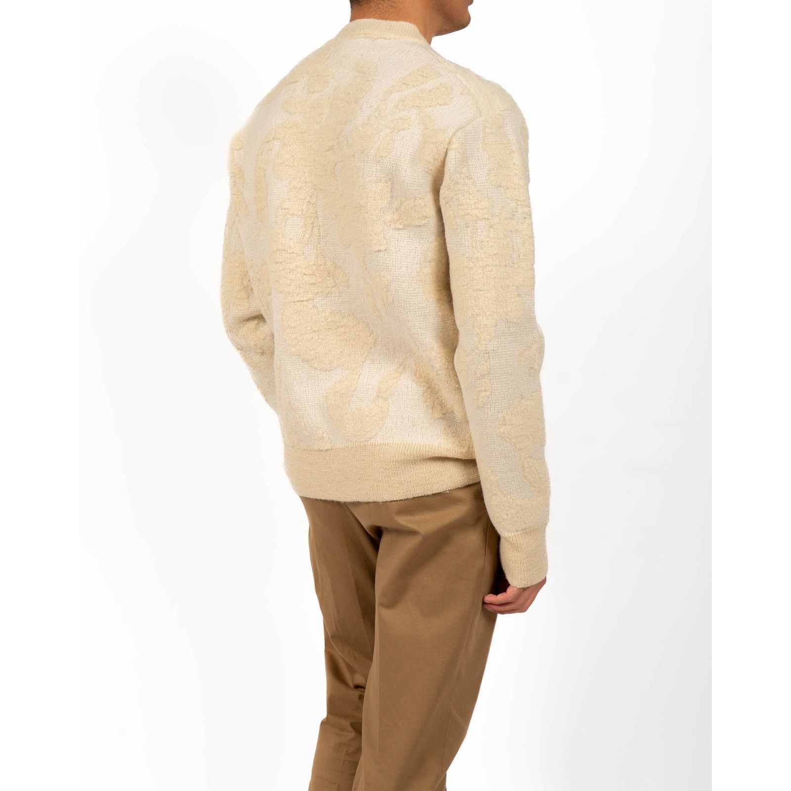 Jil Sander SS18 Hand Knitted Sweater in Ivory/Beige Wool Size US S / EU 44-46 / 1 - 6 Thumbnail