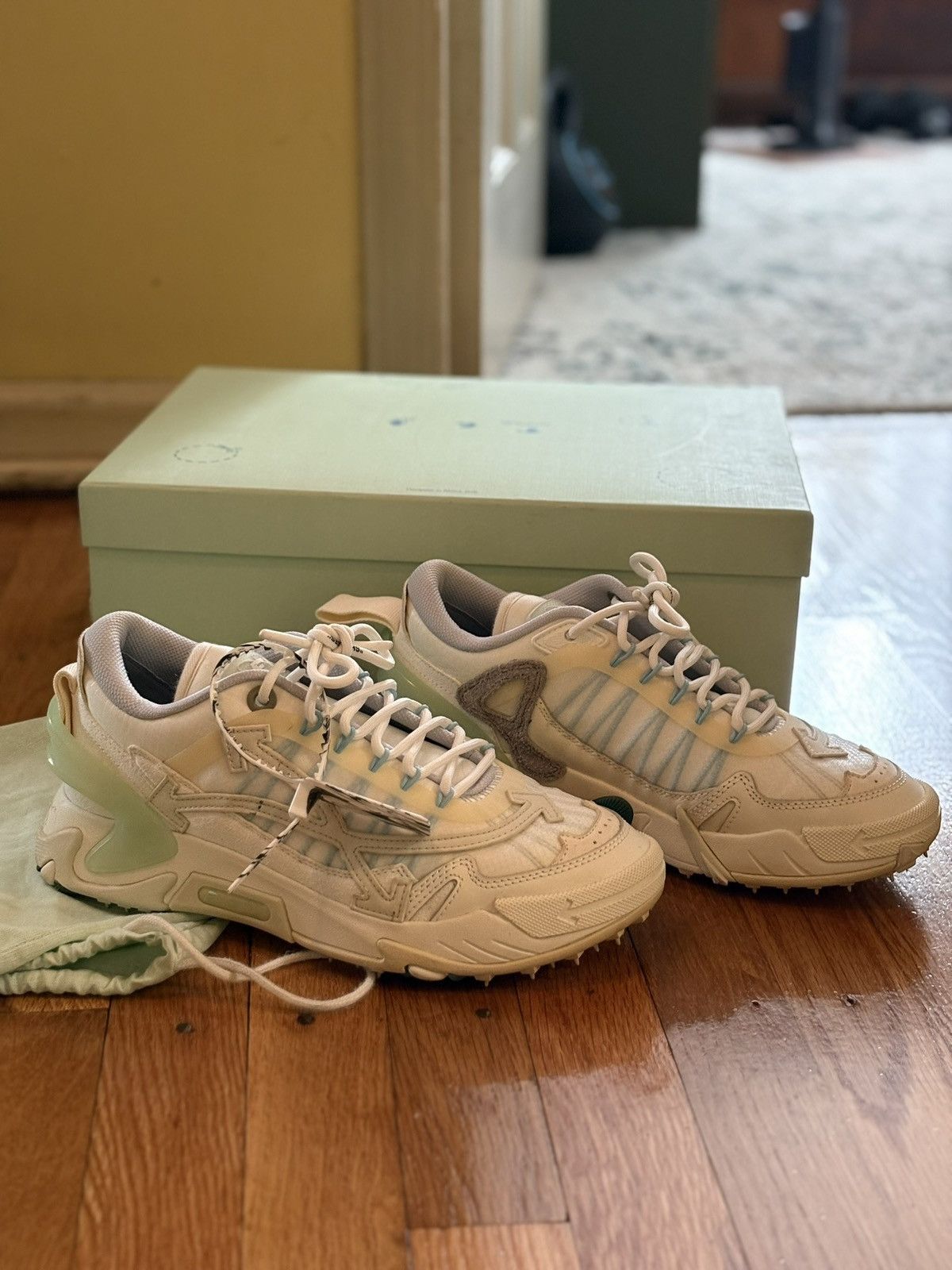 Off-White Off-White - ODSY-2000 in 'White Light Blue' Size US 9 / EU 42 - 1 Thumbnail