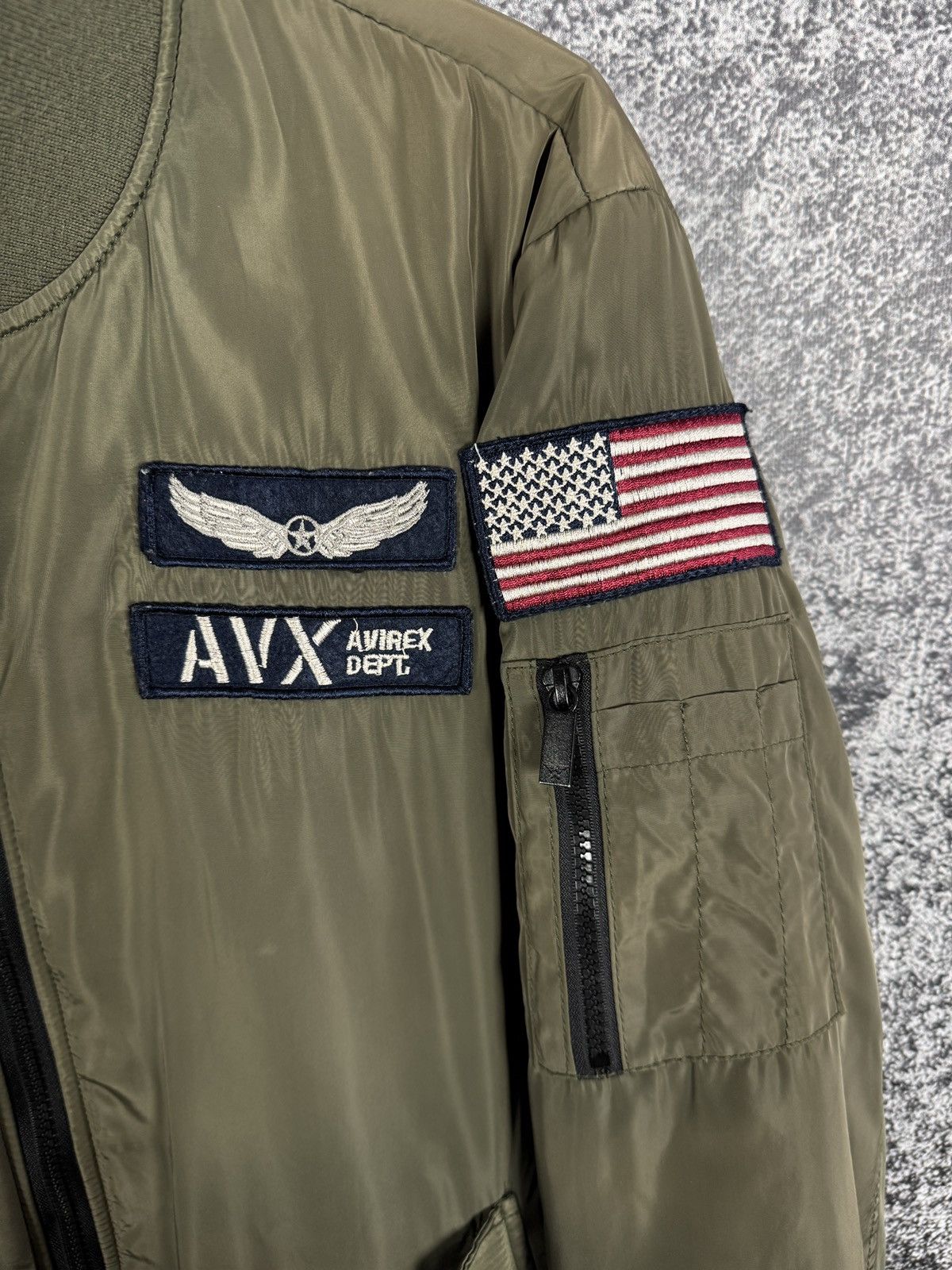 Avirex Men’s Avirex Dept. Zip Up Bomber Jacket Flyer’s MA-1 Y2K XL Size US XL / EU 56 / 4 - 6 Thumbnail
