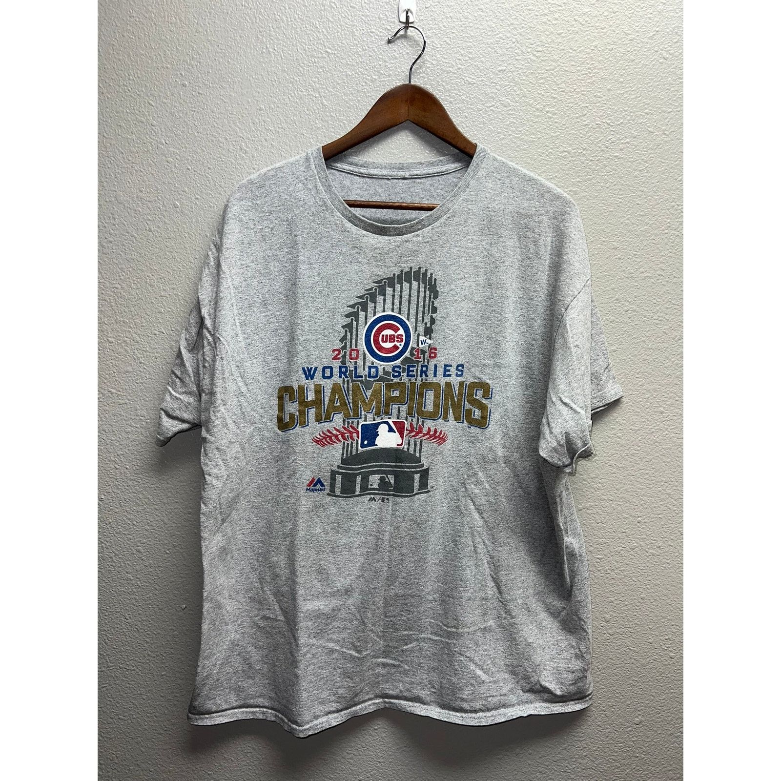 Majestic Chicago Cubs World Series Shirt Champions 2016 MLB Tee XL Size US XL / EU 56 / 4 - 1 Thumbnail