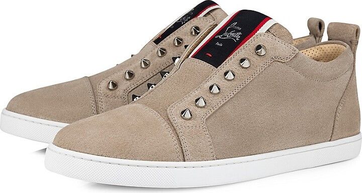 Christian Louboutin os11x0125 F.A.V. Fique A Vontade Suede Low-Top Sneakers Size US 11 / EU 44 - 2 Thumbnail