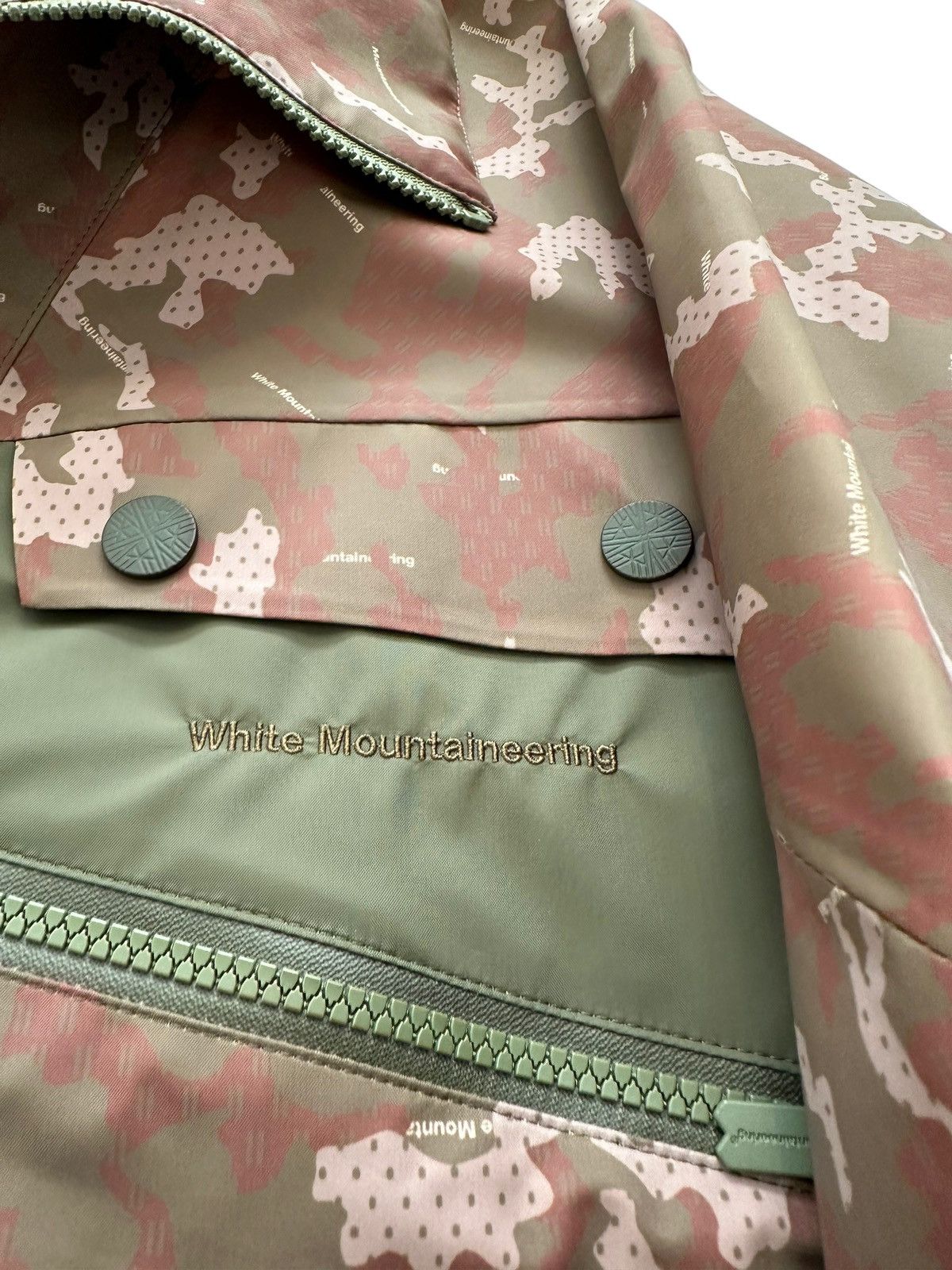 White Mountaineering $1,200 Saitos Waterproof Camo Rain Jacket Size US M / EU 48-50 / 2 - 7 Thumbnail