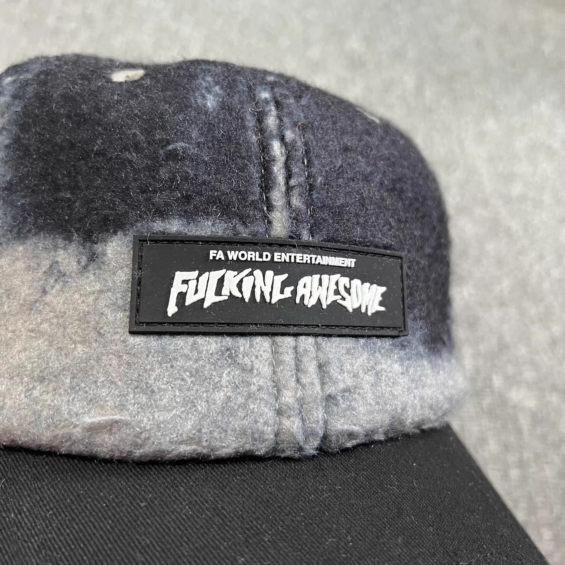 Fucking Awesome Fucking Awesome Wool Blend Curved Brim Baseball Cap Q7 Size ONE SIZE - 2 Thumbnail