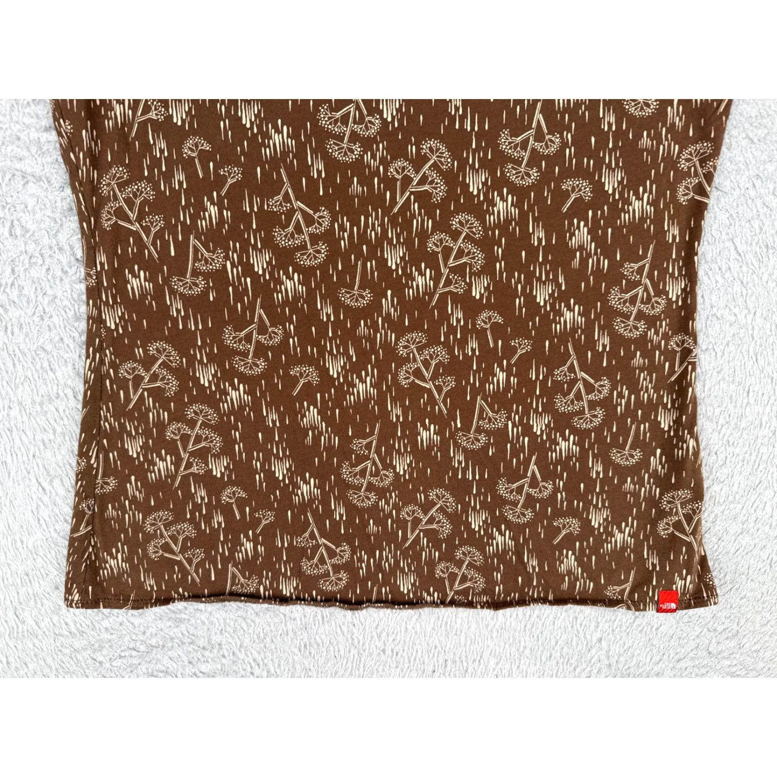 The North Face The North Face Shirt Women Small Brown Tank Sleeveless Crew Cotton Floral READ Size S / US 4 / IT 40 - 5 Thumbnail