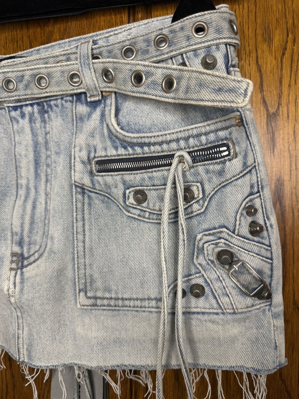 Balenciaga $4k+ FW23 Balenciaga demna studded Cagole skirt Demna grail Size US 30 / EU 46 - 9 Thumbnail