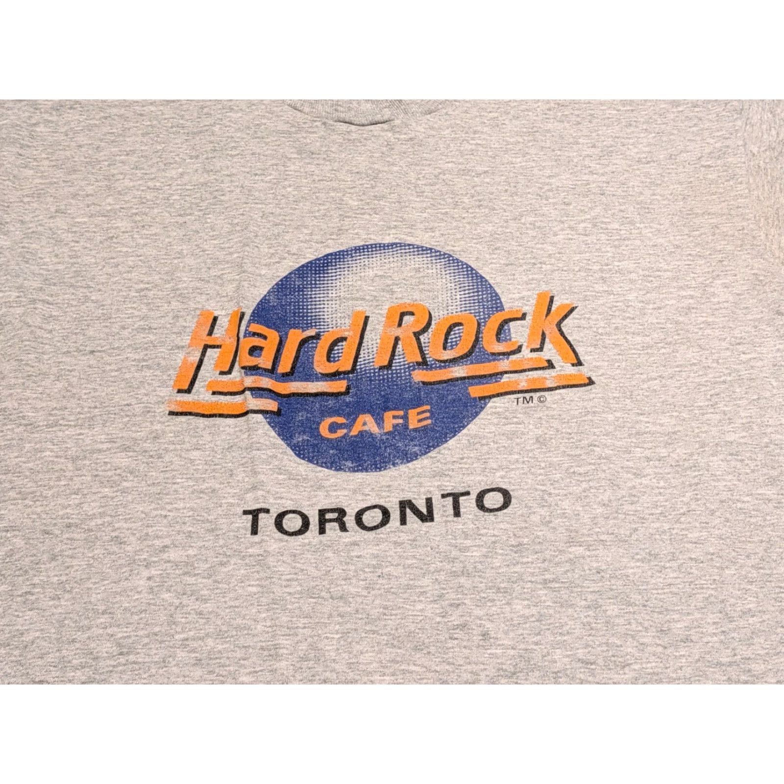 Vintage VINTAGE Hard Rock Cafe Toronto Tee Shirt - T-Shirt - Men - XL - Gray - Single Stitch - 80s 90s Rock Music USA - Concert/Bar Merch Size US XL / EU 56 / 4 - 2 Thumbnail