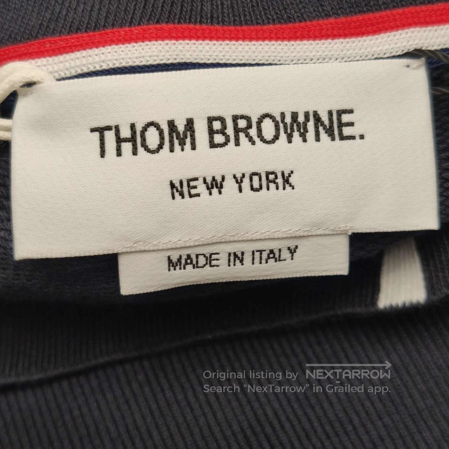 Thom Browne Thom Browne Black Striped Crewneck Sweatshirt L. Size US M / EU 48-50 / 2 - 2 Thumbnail